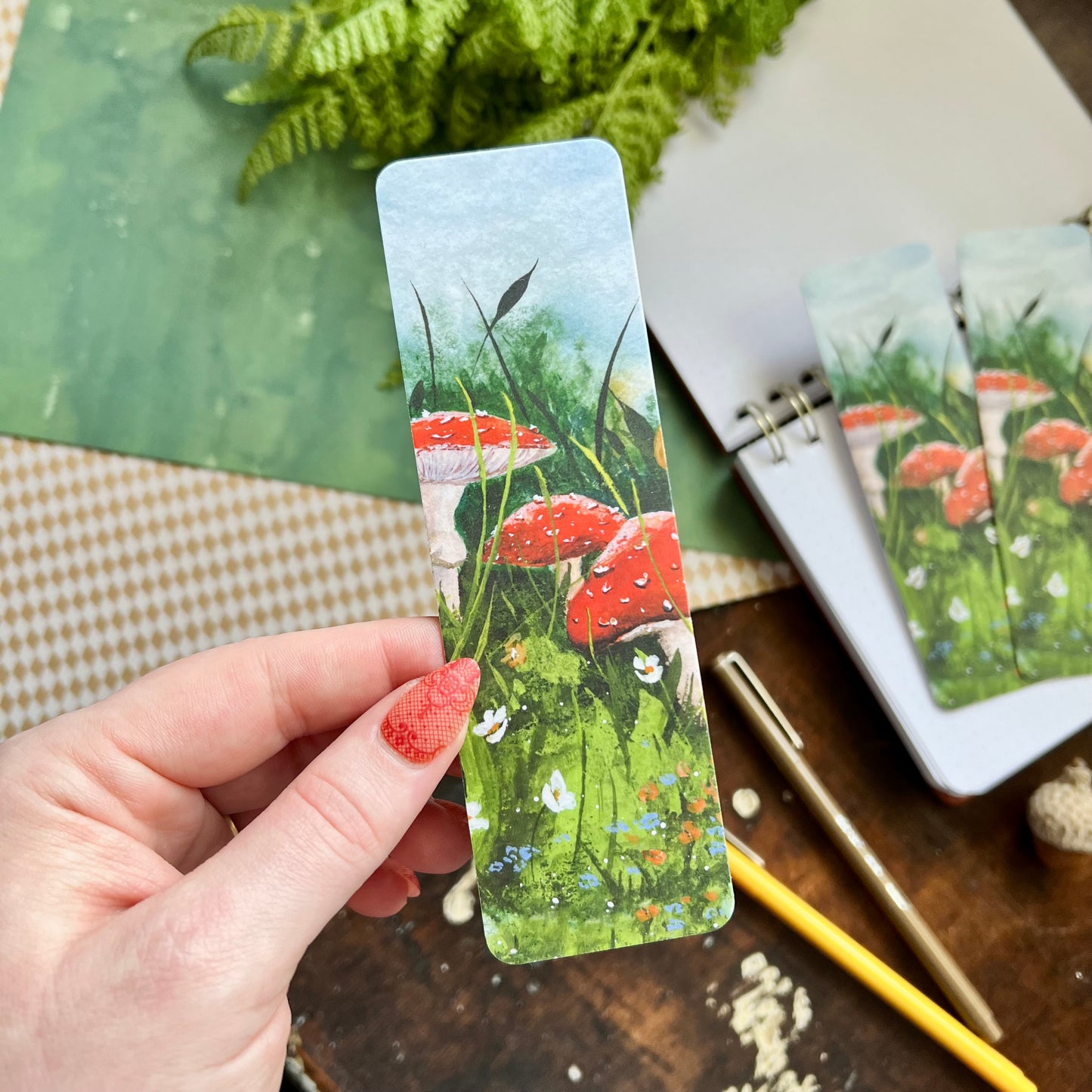 Mushroom Forest Bookmark