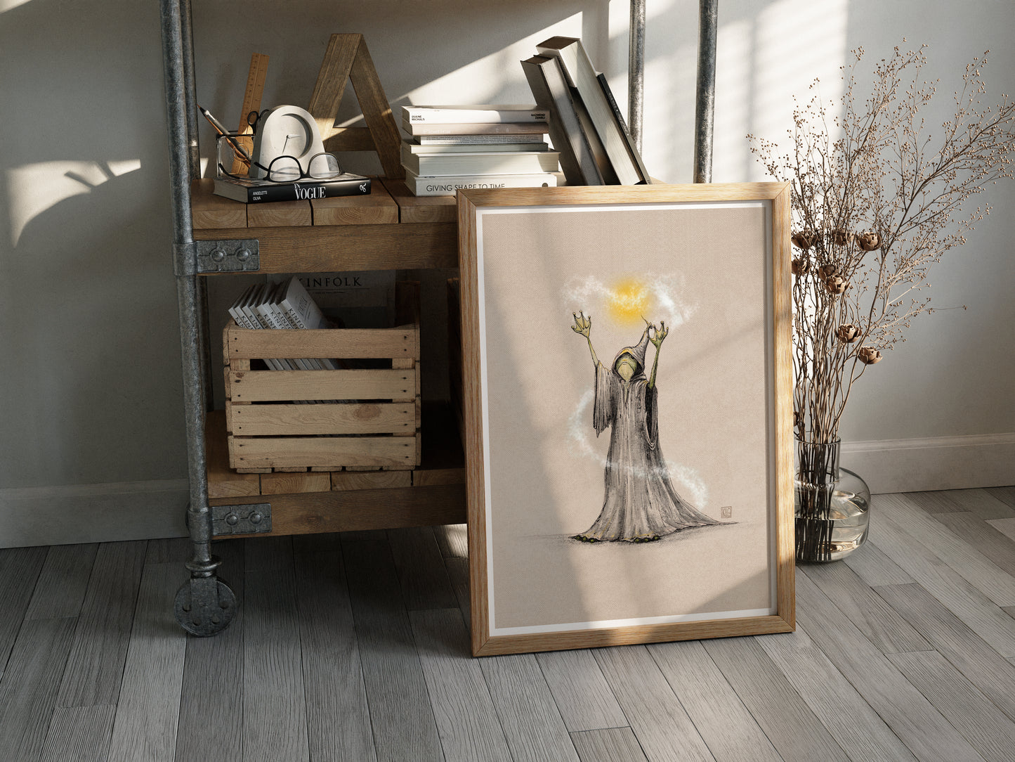 The Frog Wizard Art Print