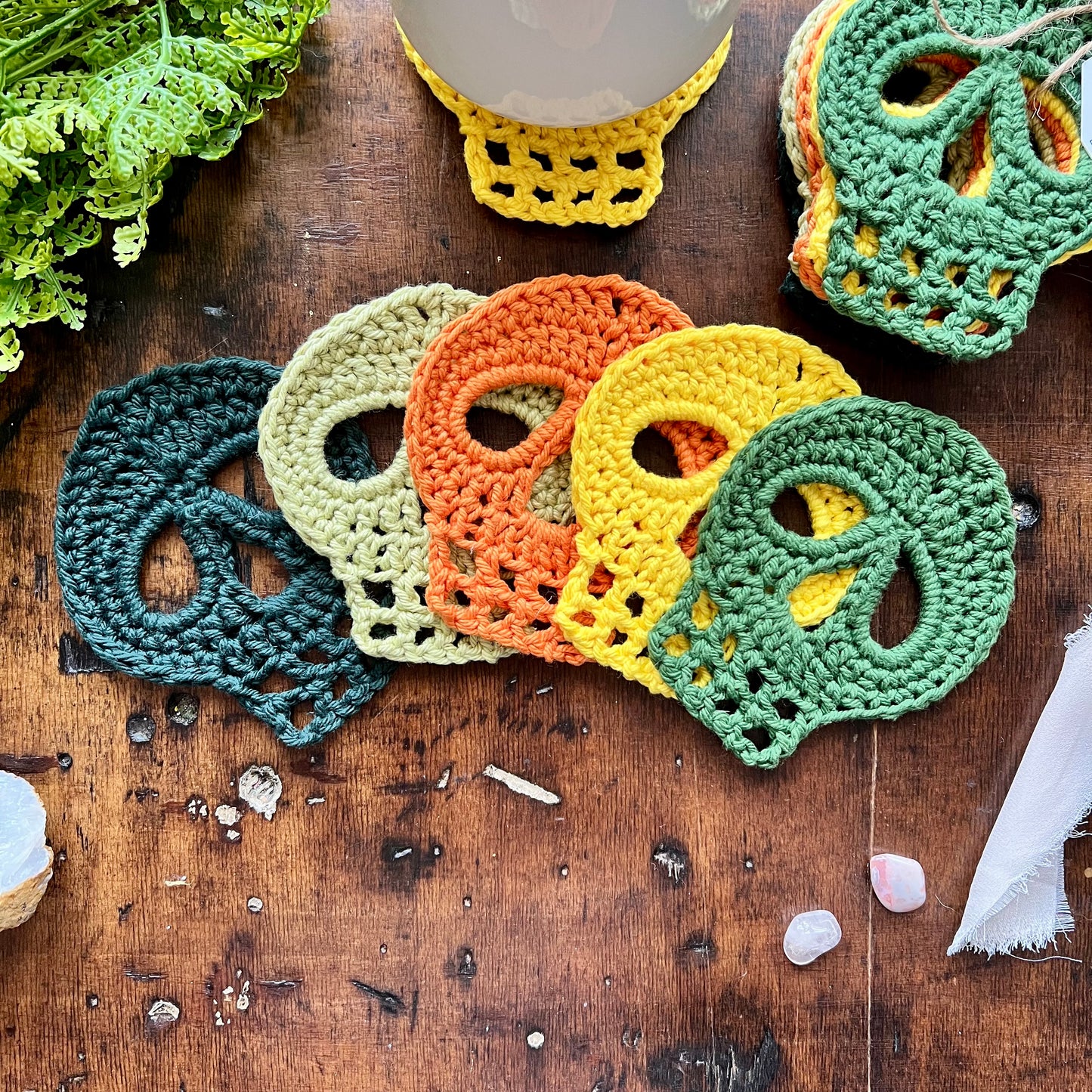 Skull Coaster Set | Garden Party Palette