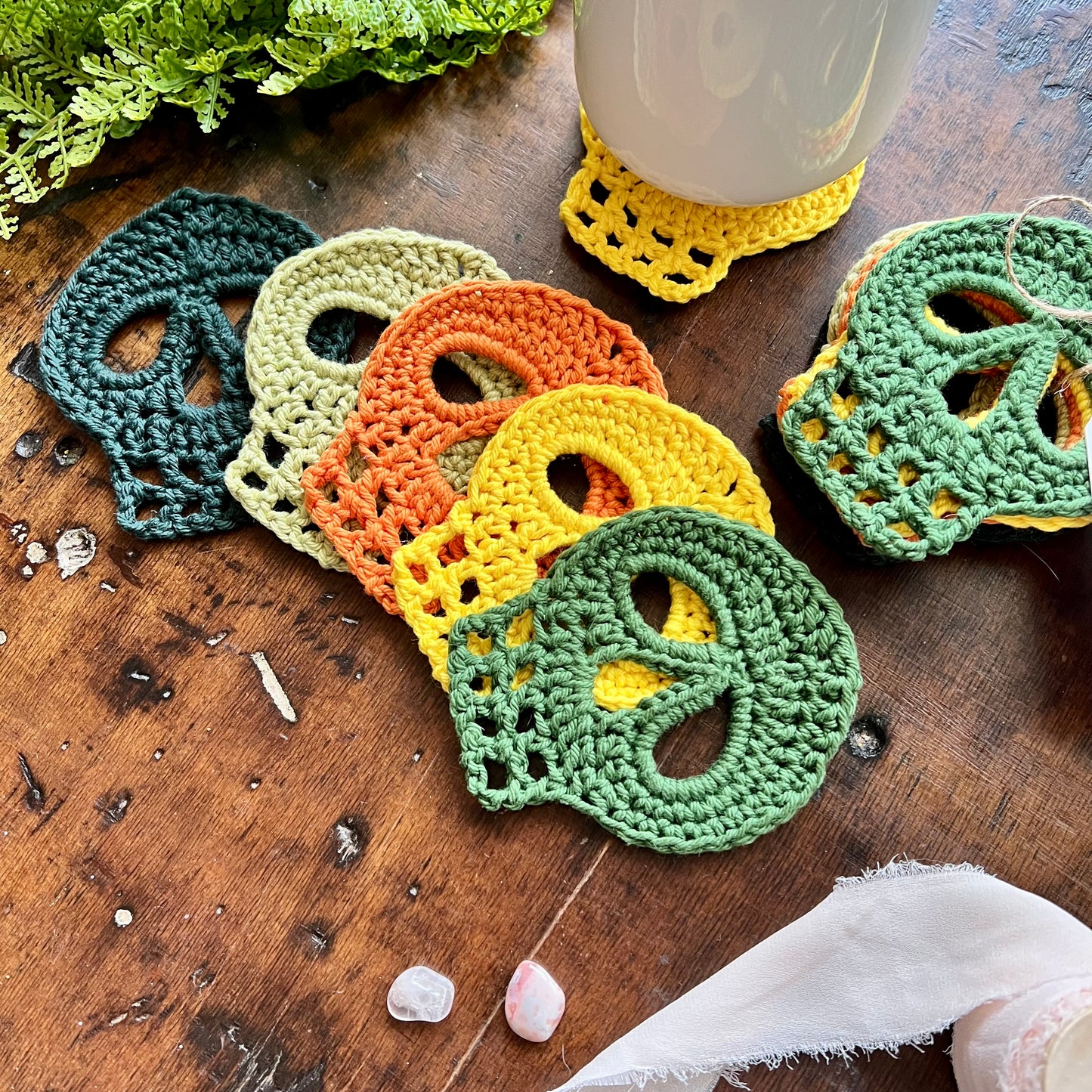 Skull Coaster Set | Garden Party Palette