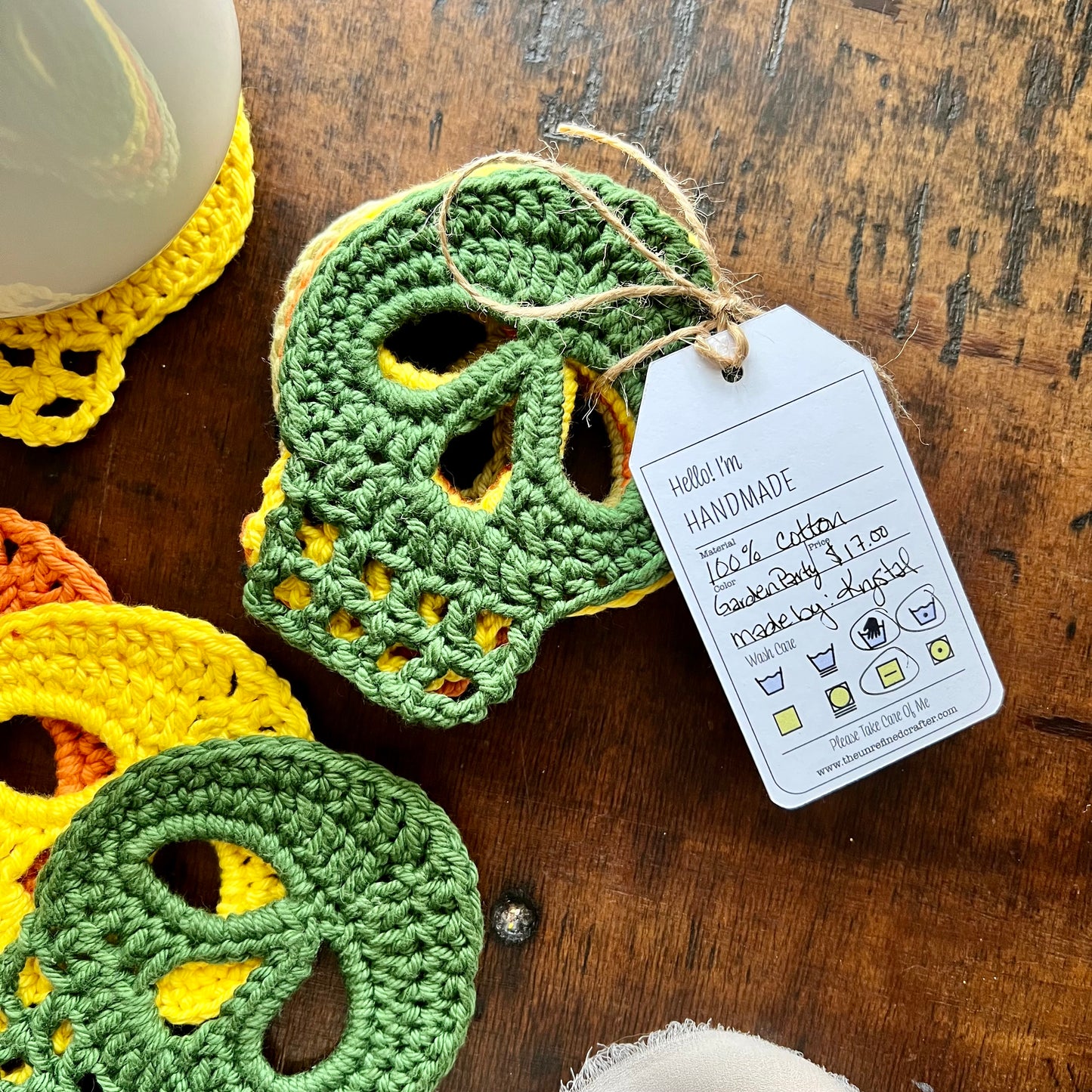 Skull Coaster Set | Garden Party Palette