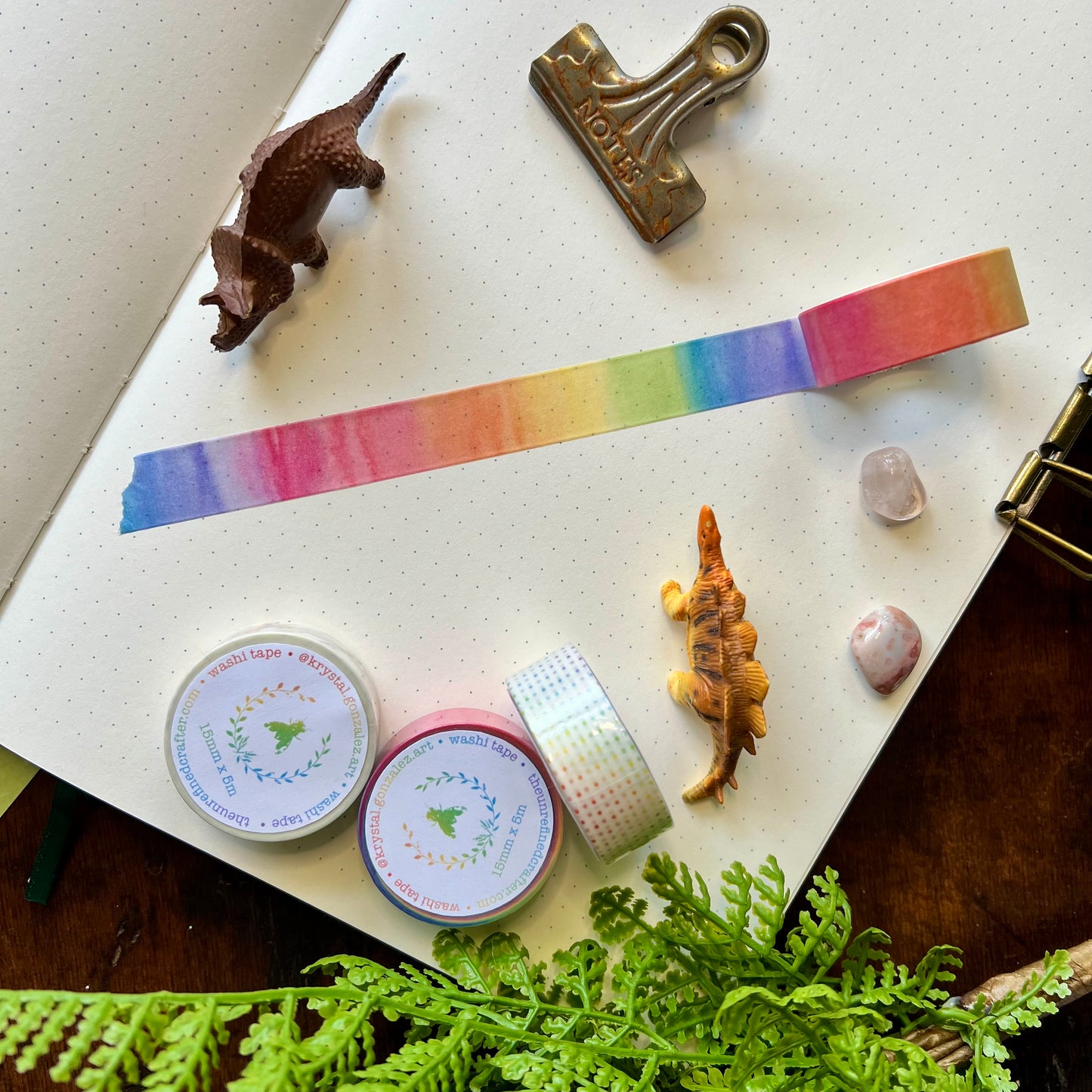 Rainbow Watercolor Wash Washi Tape