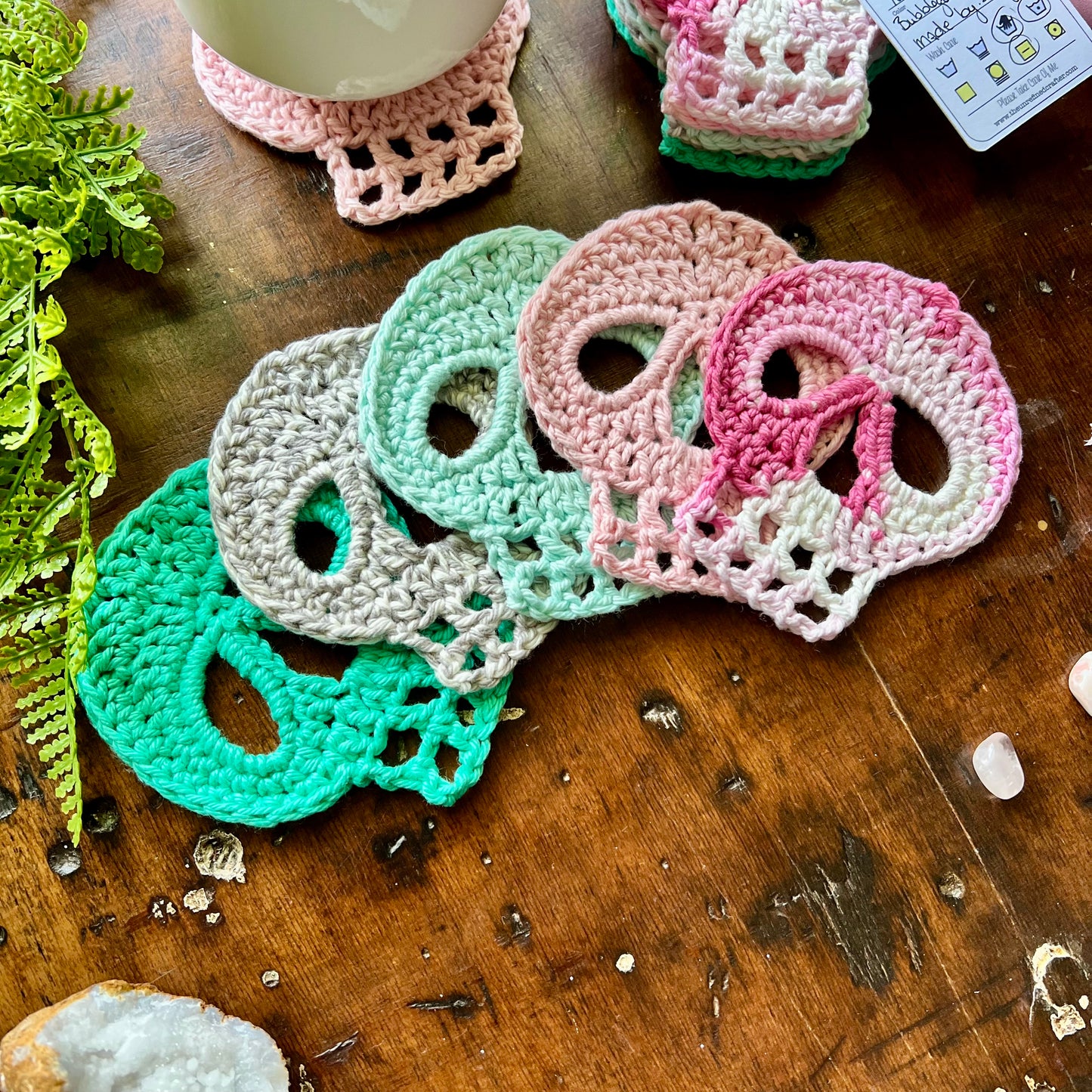 Skull Coaster Set | Bubblegum Palette