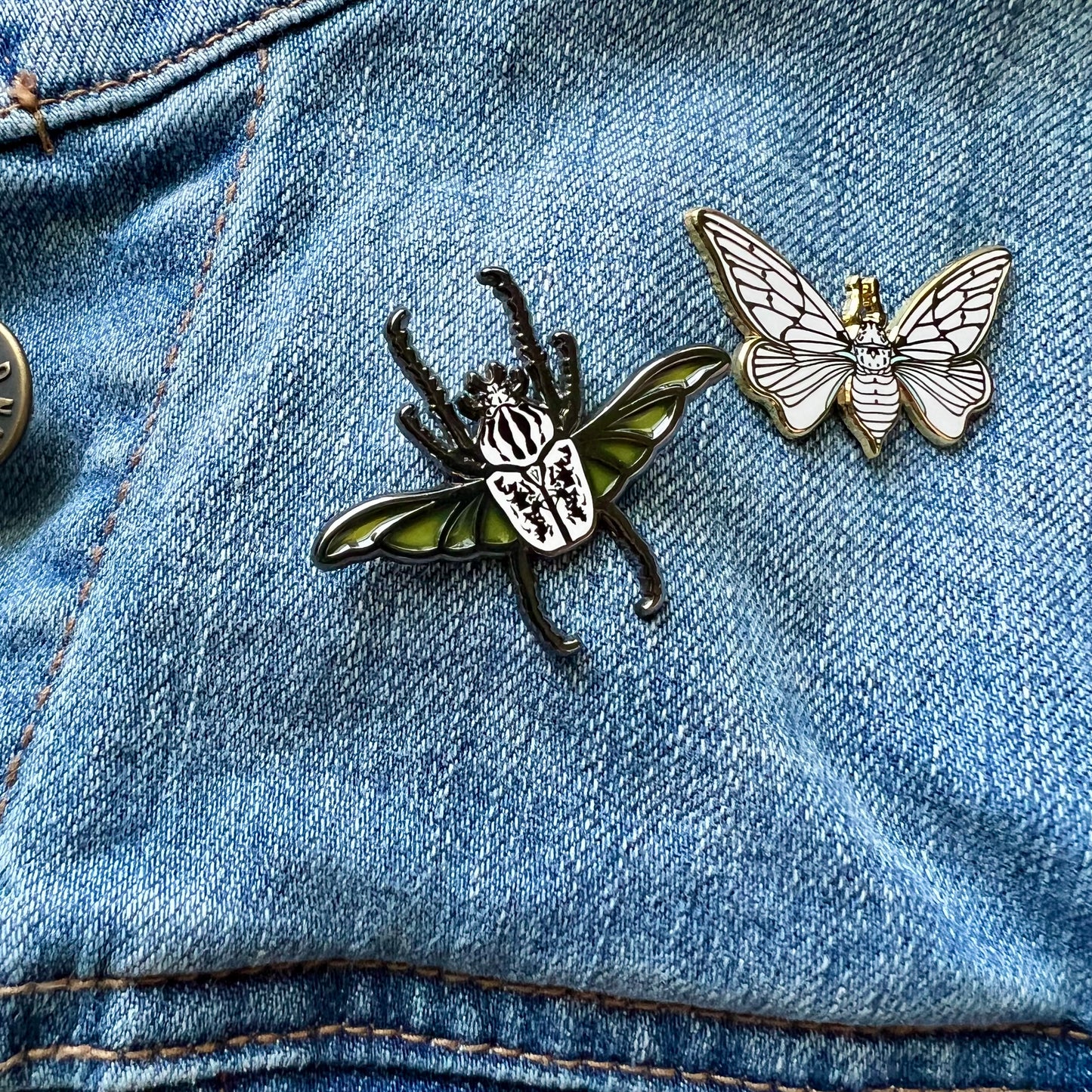 Goliath Beetle Enamel Pin