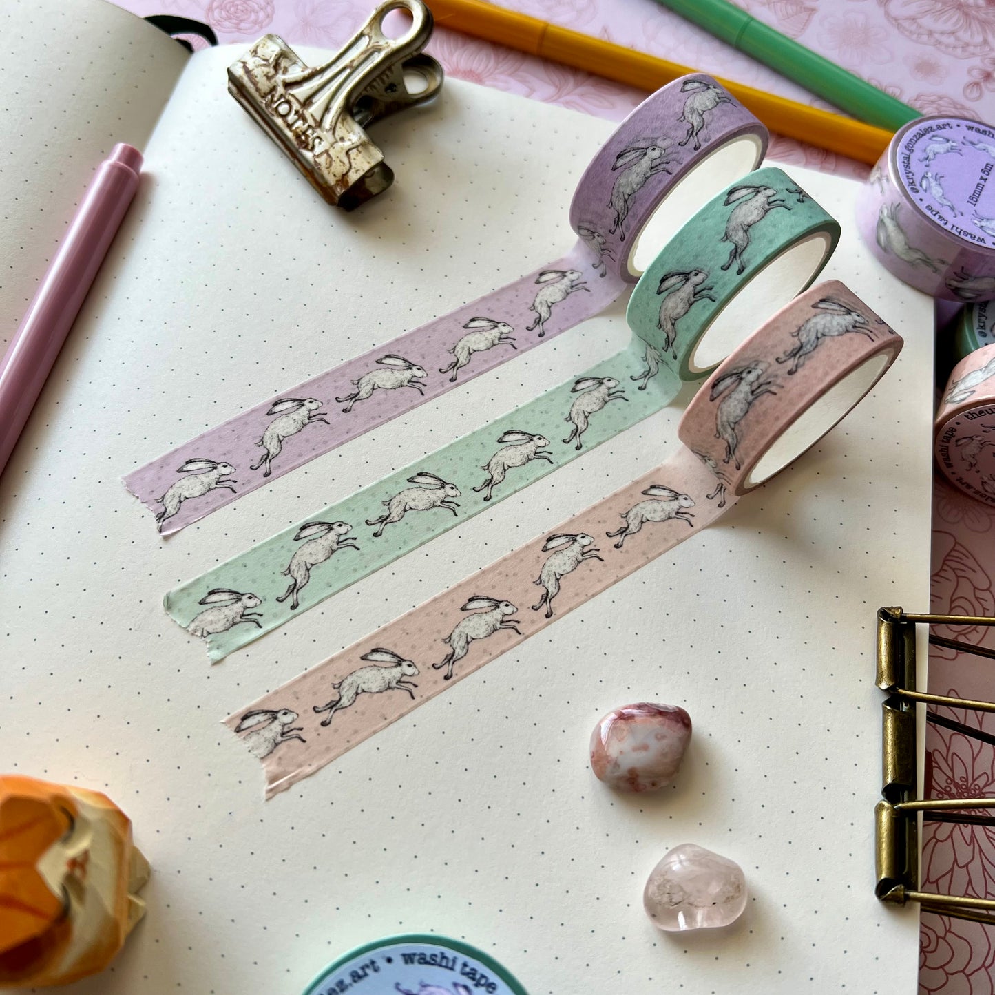 White Rabbit 3 Pack Washi Tape