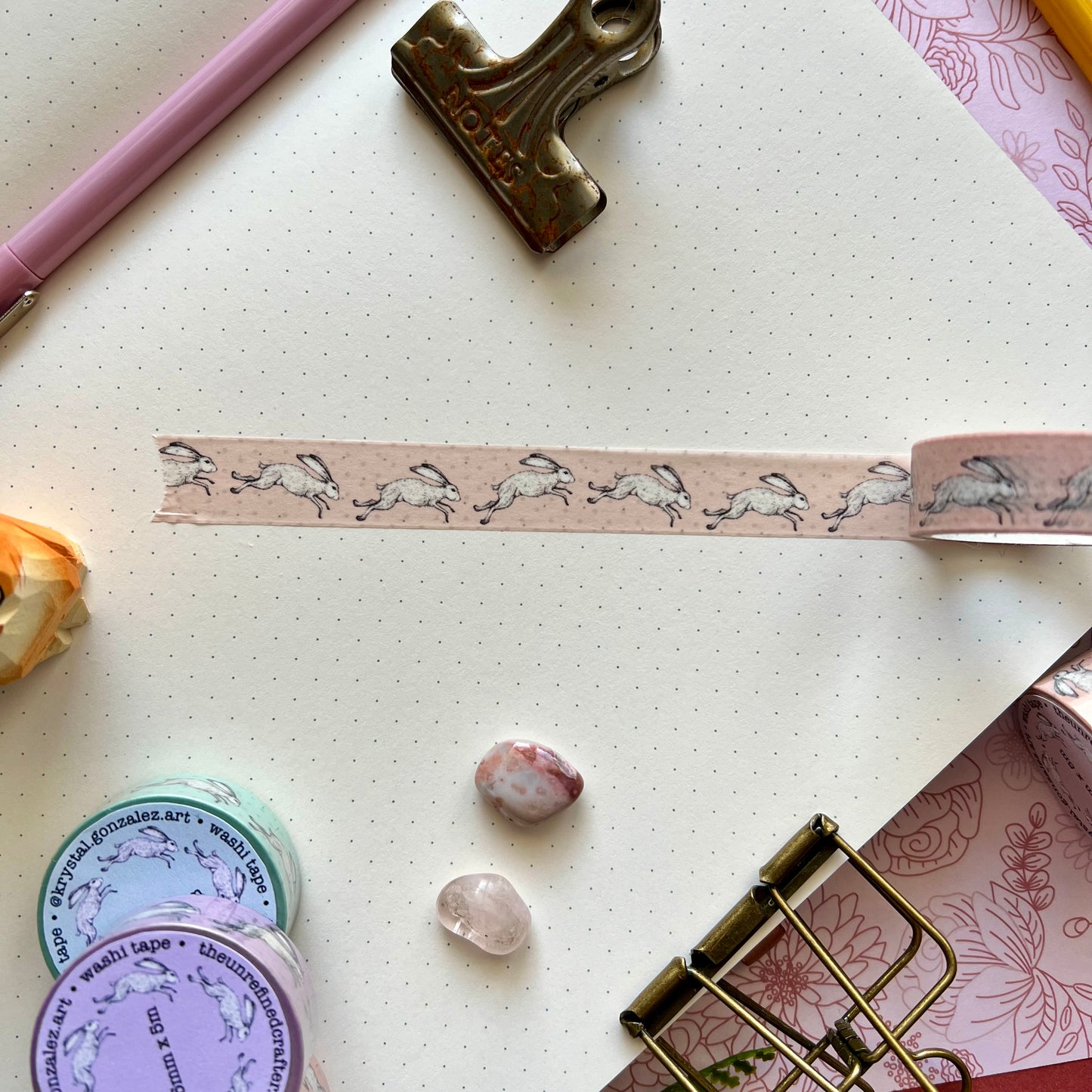 White Rabbit Washi Tape | Orange Sherbet