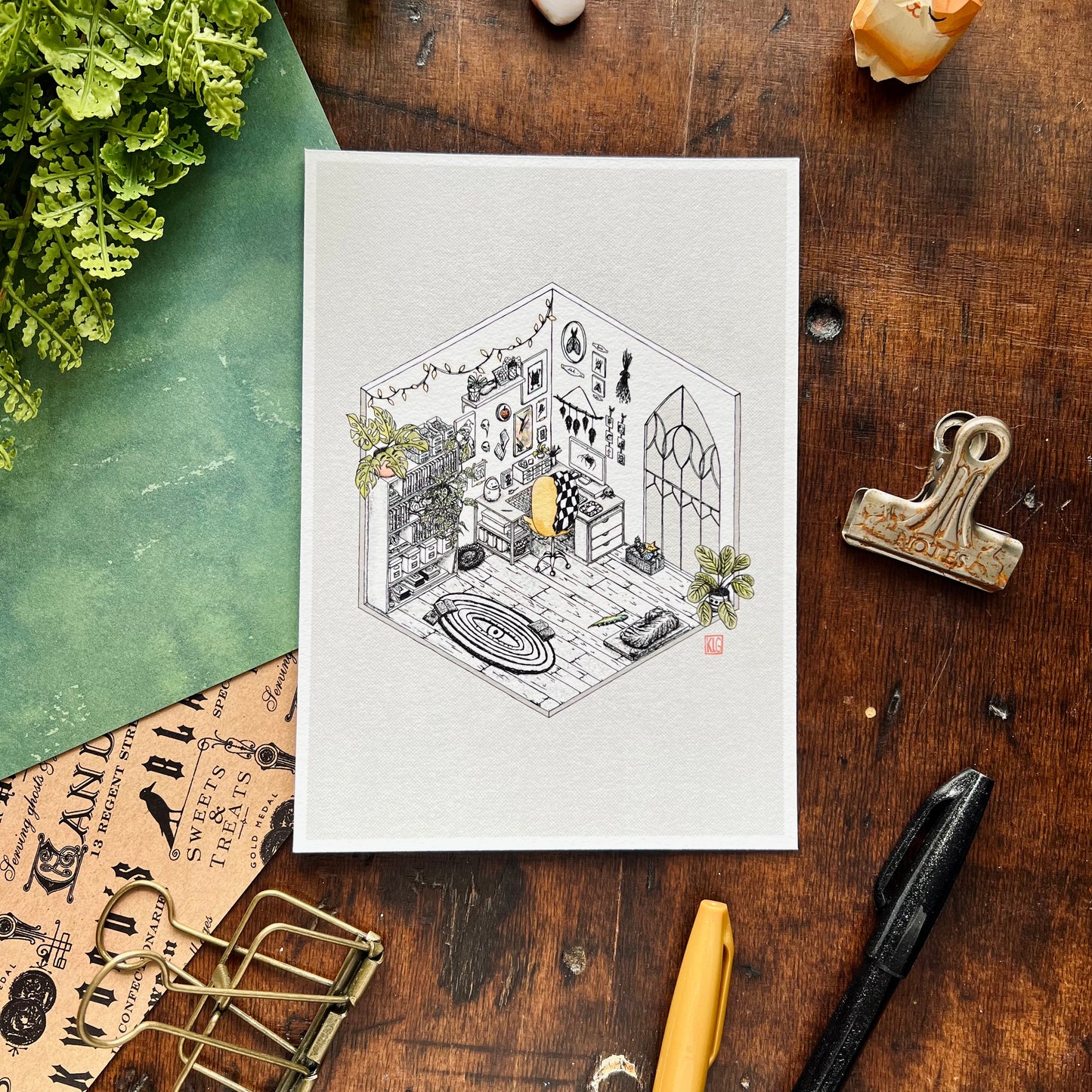 Werecat "Where's Cat?" Art Print