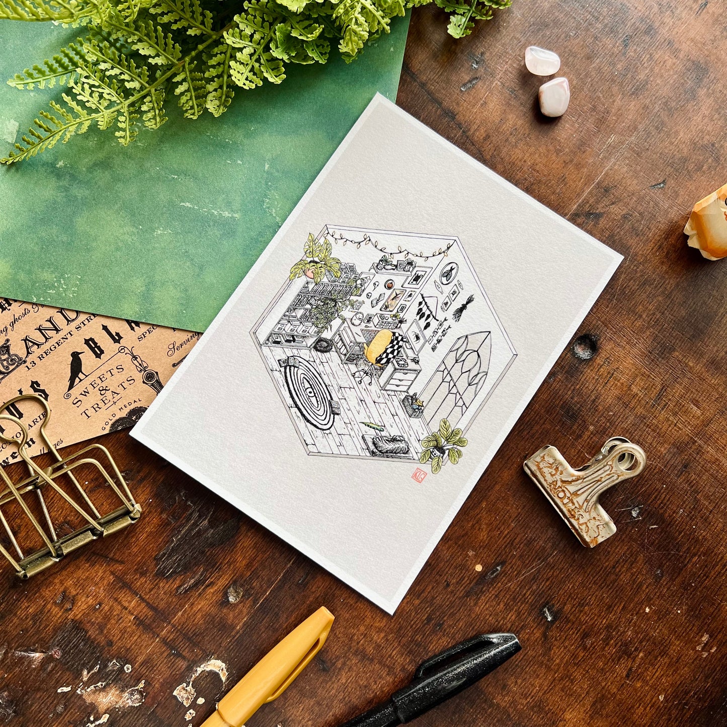 Werecat "Where's Cat?" Art Print