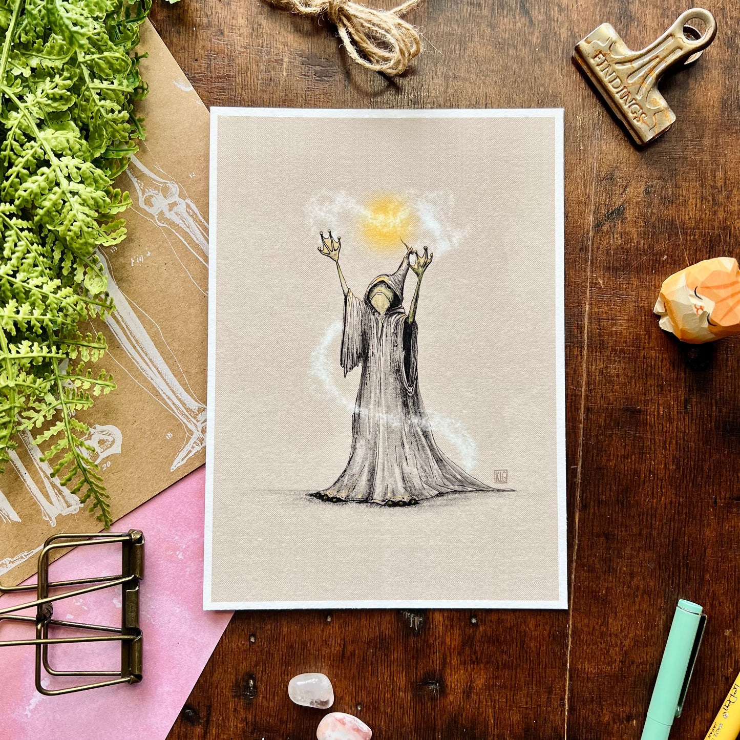 The Frog Wizard Art Print