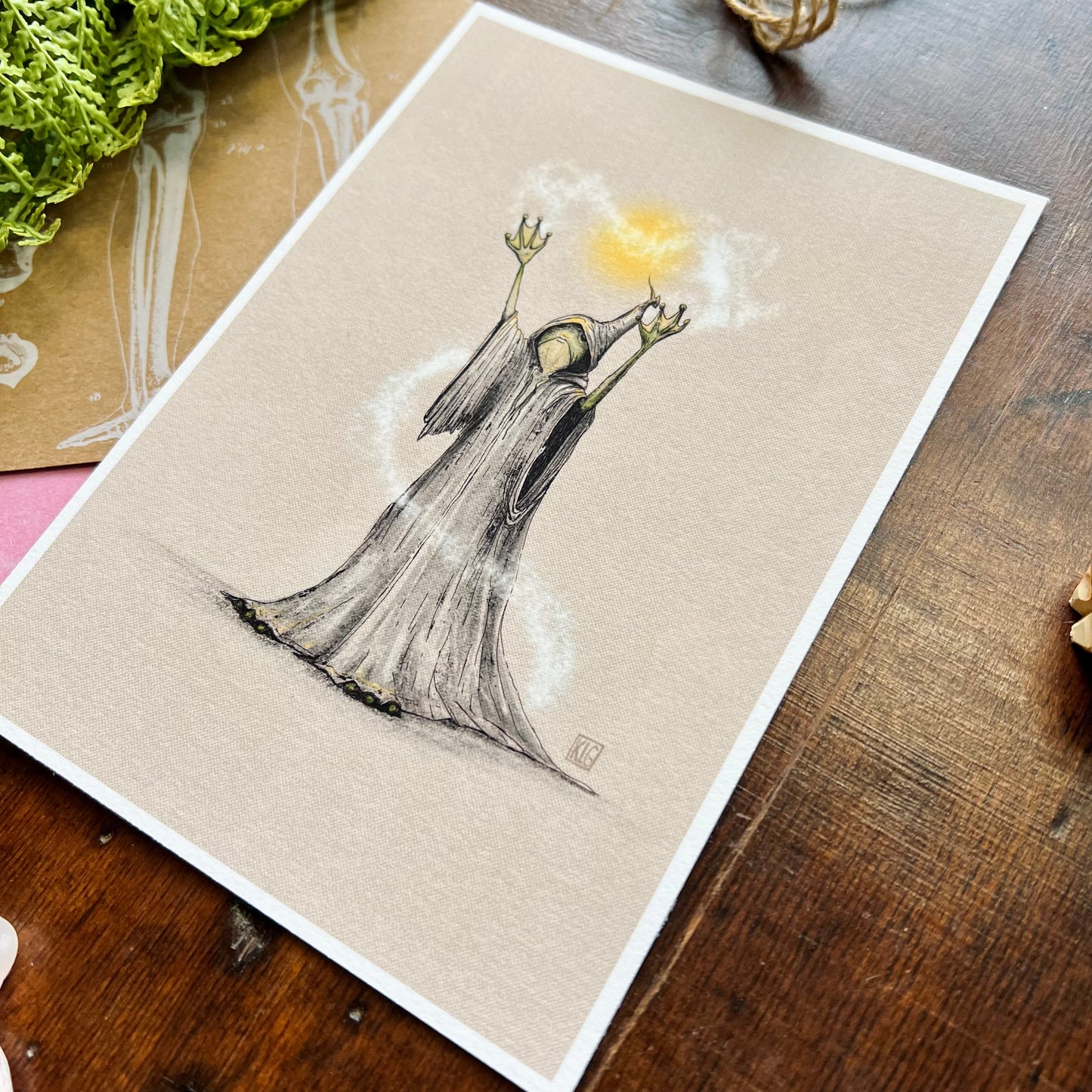 The Frog Wizard Art Print