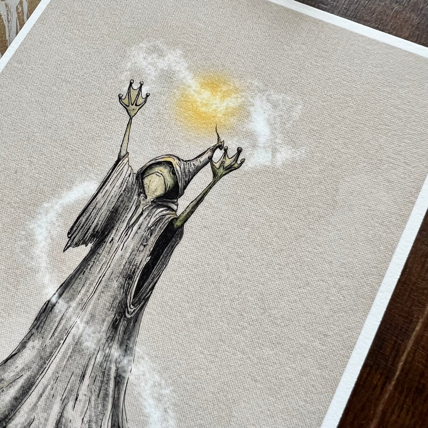 The Frog Wizard Art Print