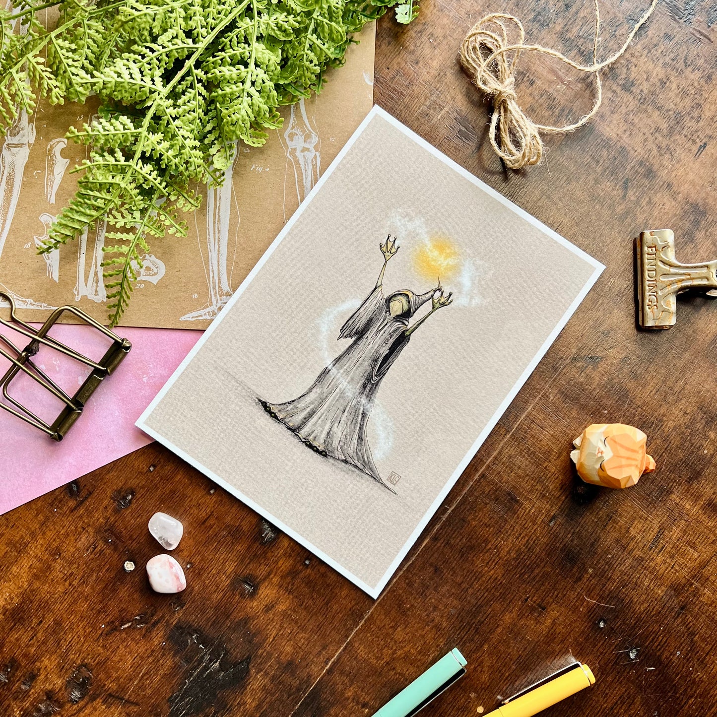 The Frog Wizard Art Print