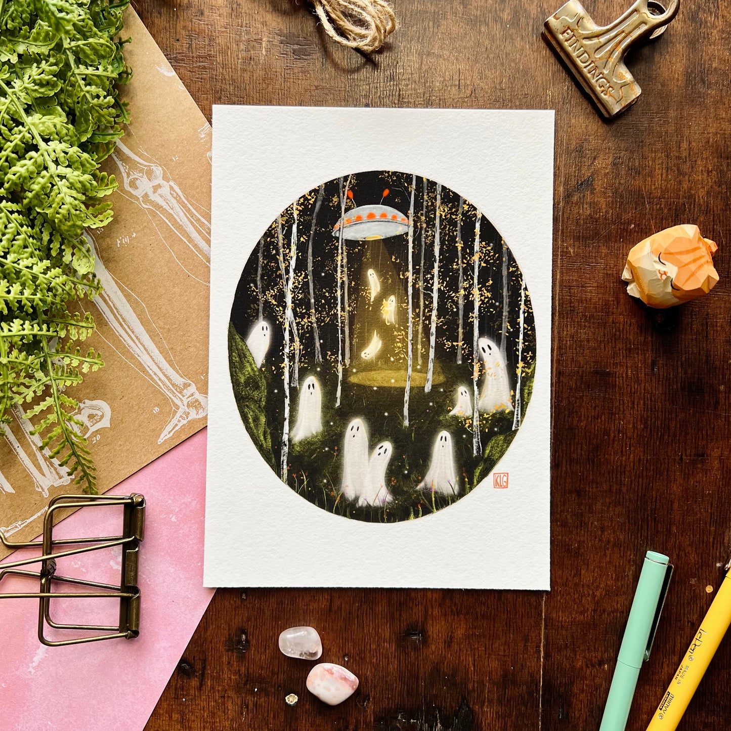Ghost Abduction Art Print