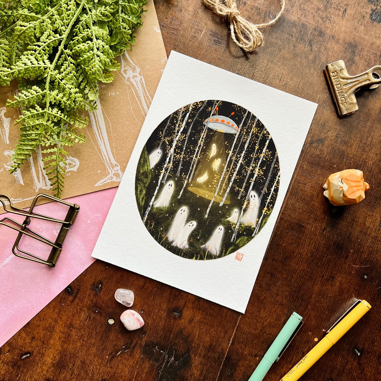 Ghost Abduction Art Print