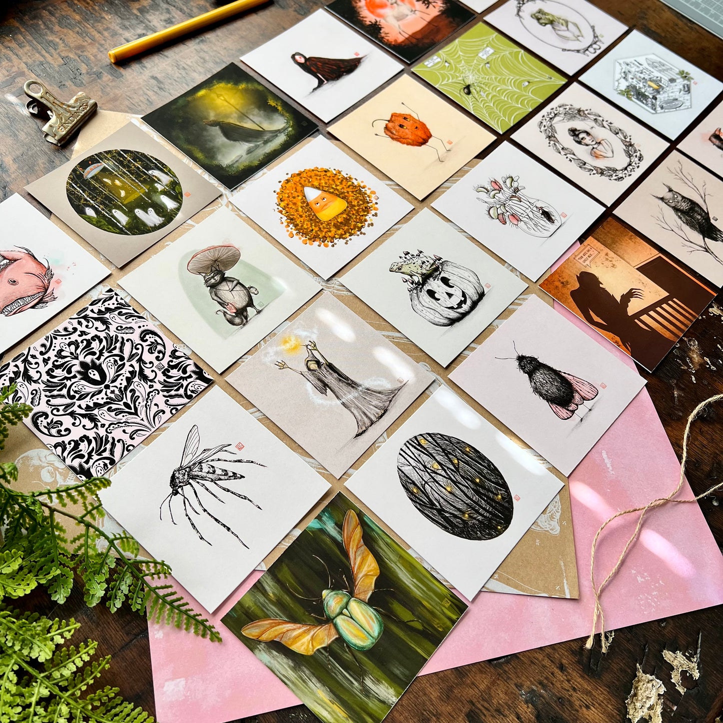 Drawlloween 2023 Mini Art Print Set
