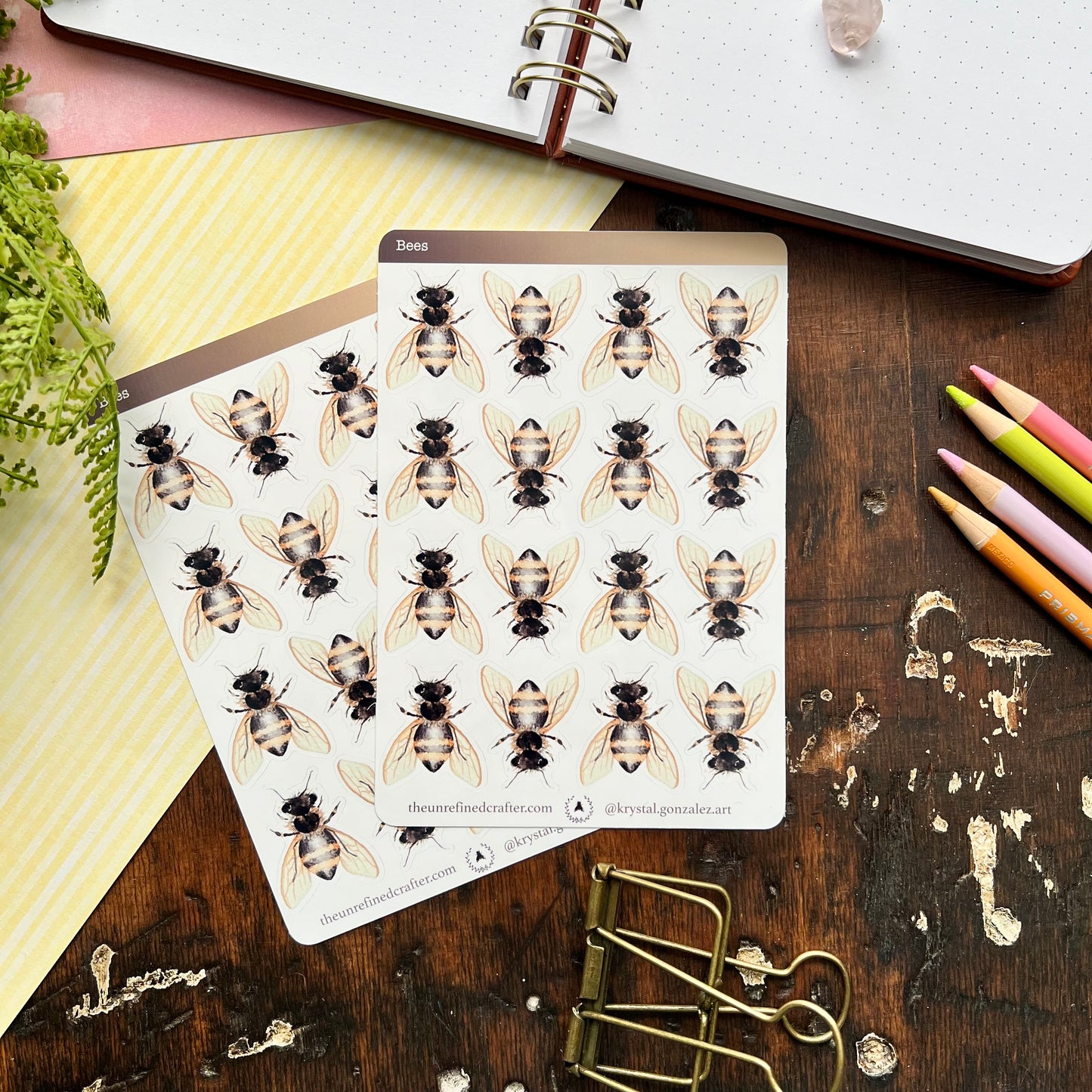 Bee Planner Sticker Sheet