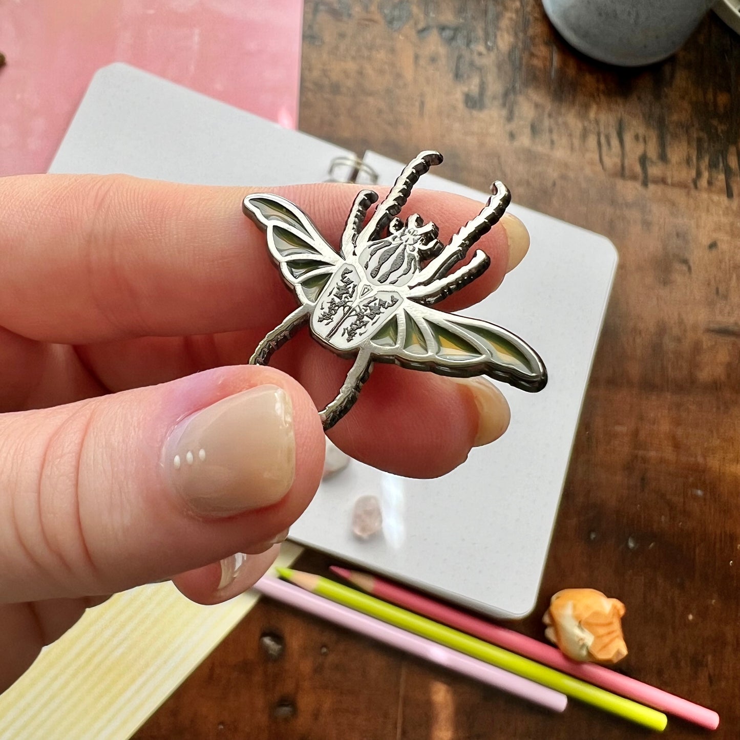 B Grade Goliath Beetle Enamel Pin