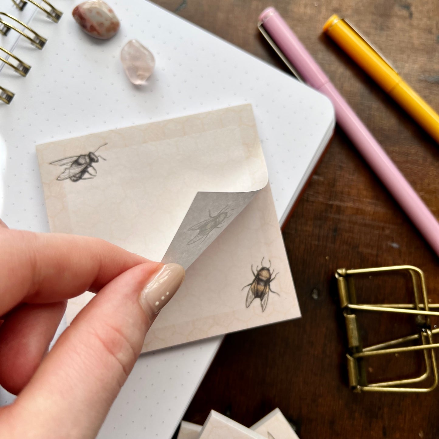 Sketchy Busy Bee Sticky Notes