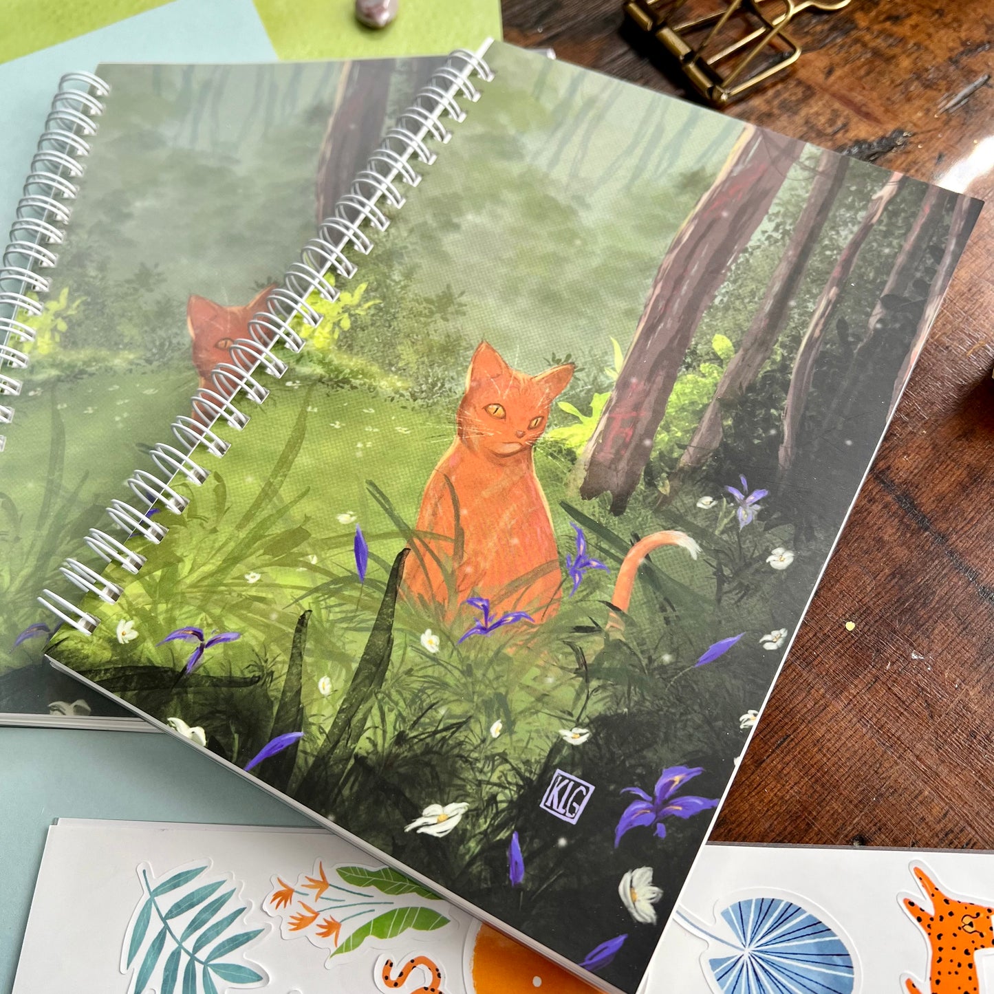 King of the Irises Reusable Sticker Notebook