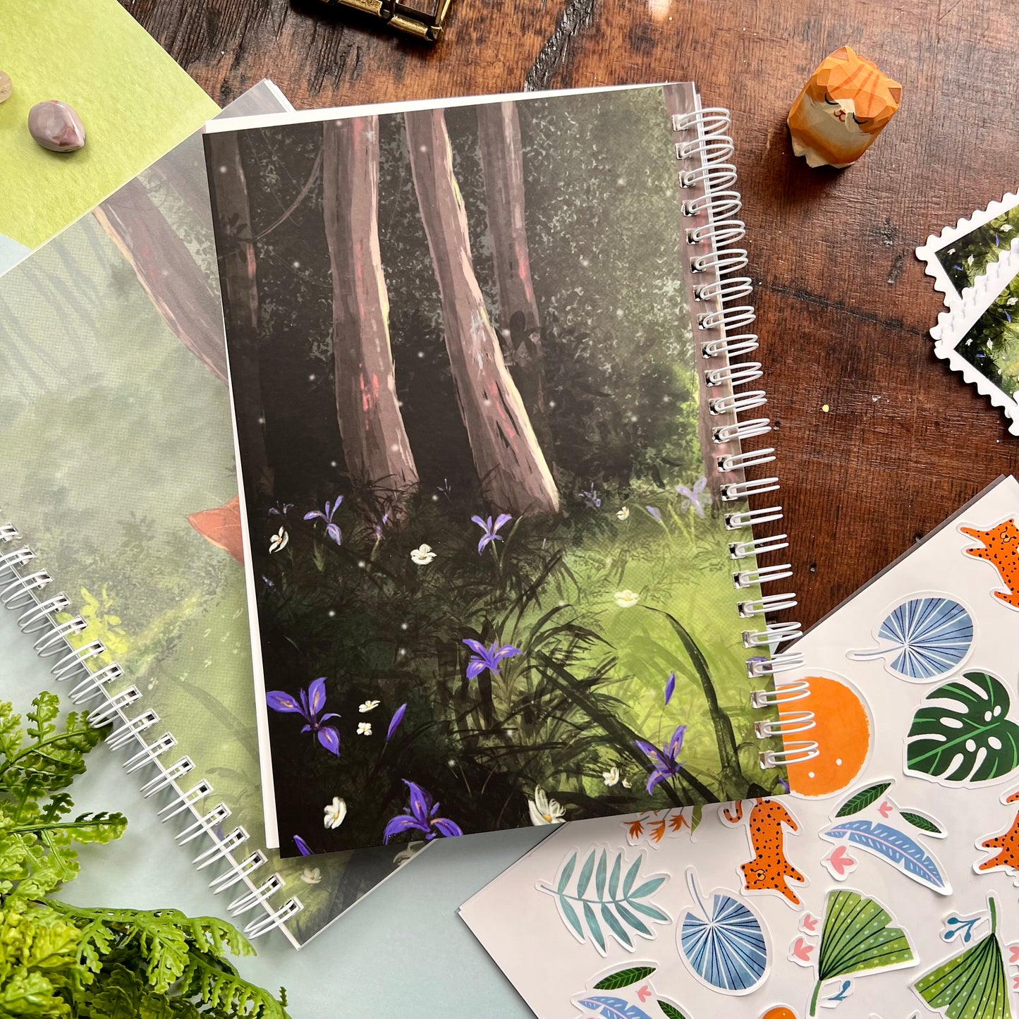 King of the Irises Reusable Sticker Notebook