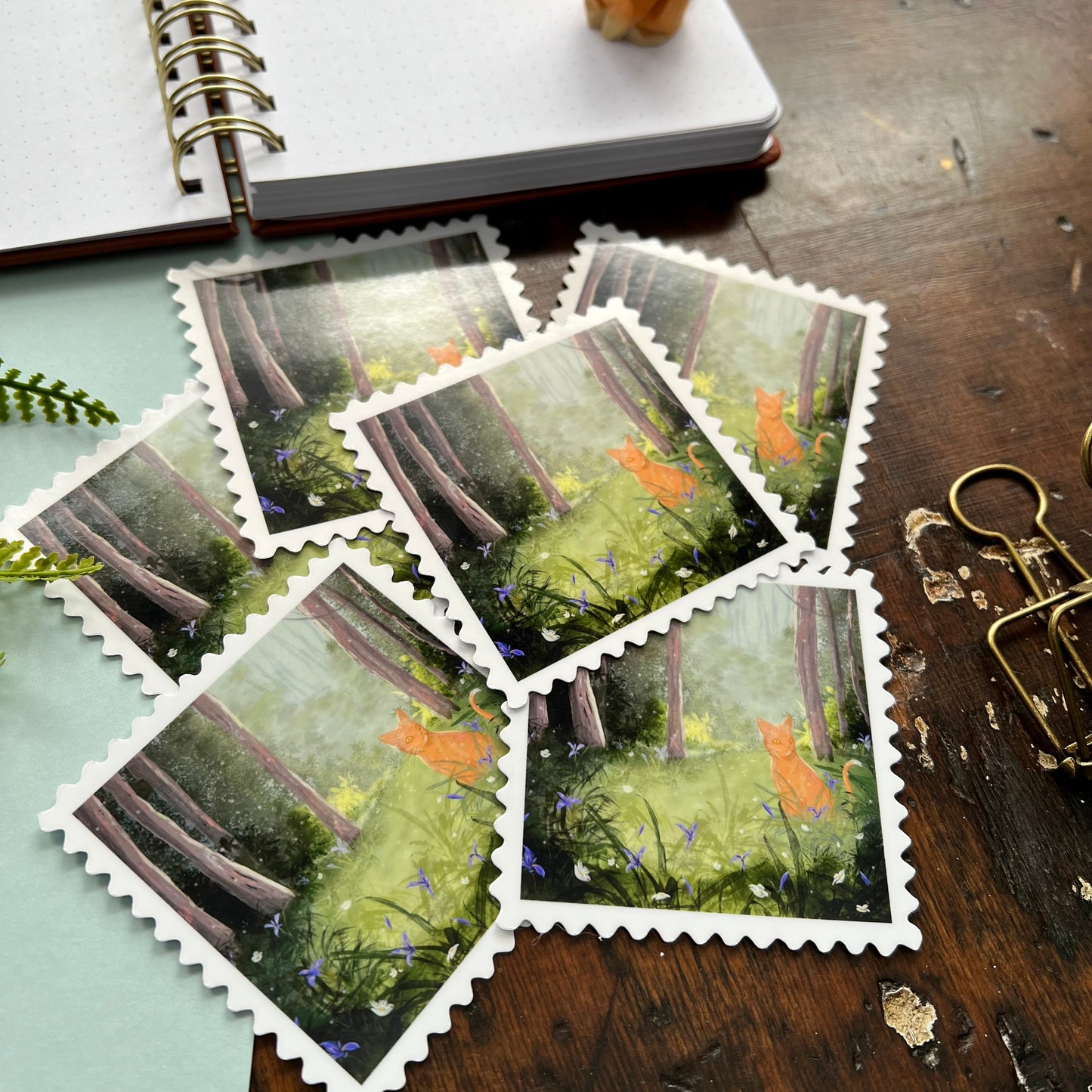 King of the Irises Stamp Vinyl Sticker