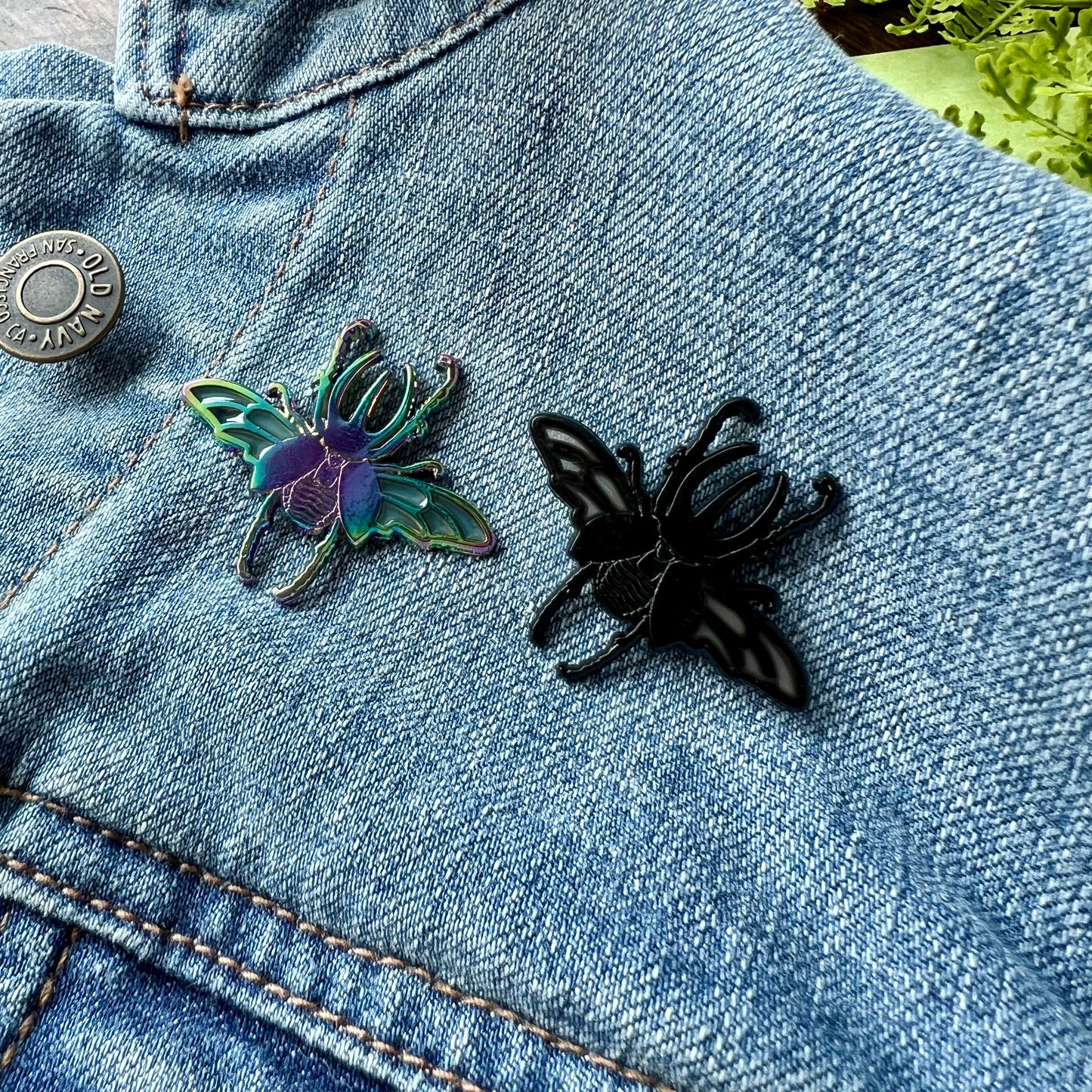 Atlas Beetle Enamel Pin