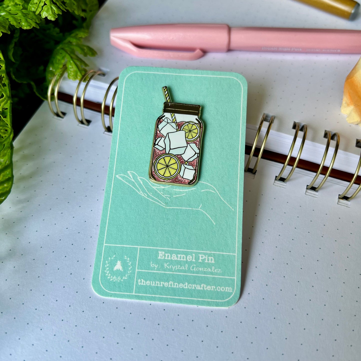 Pink Lemonade Enamel Pin