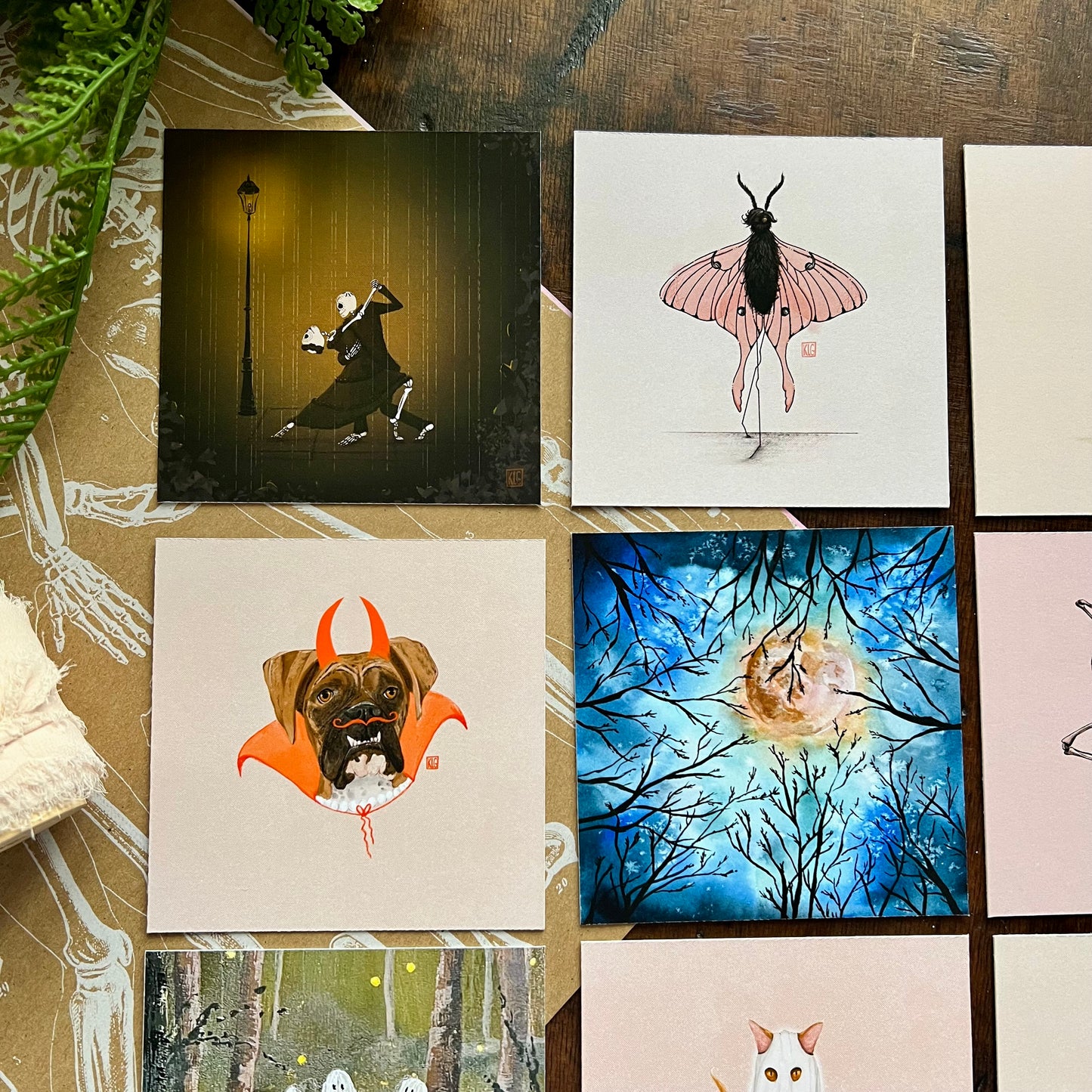 Drawlloween 2024 Mini Art Print Set