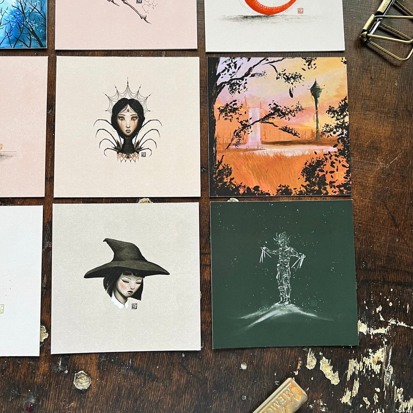 Drawlloween 2024 Mini Art Print Set