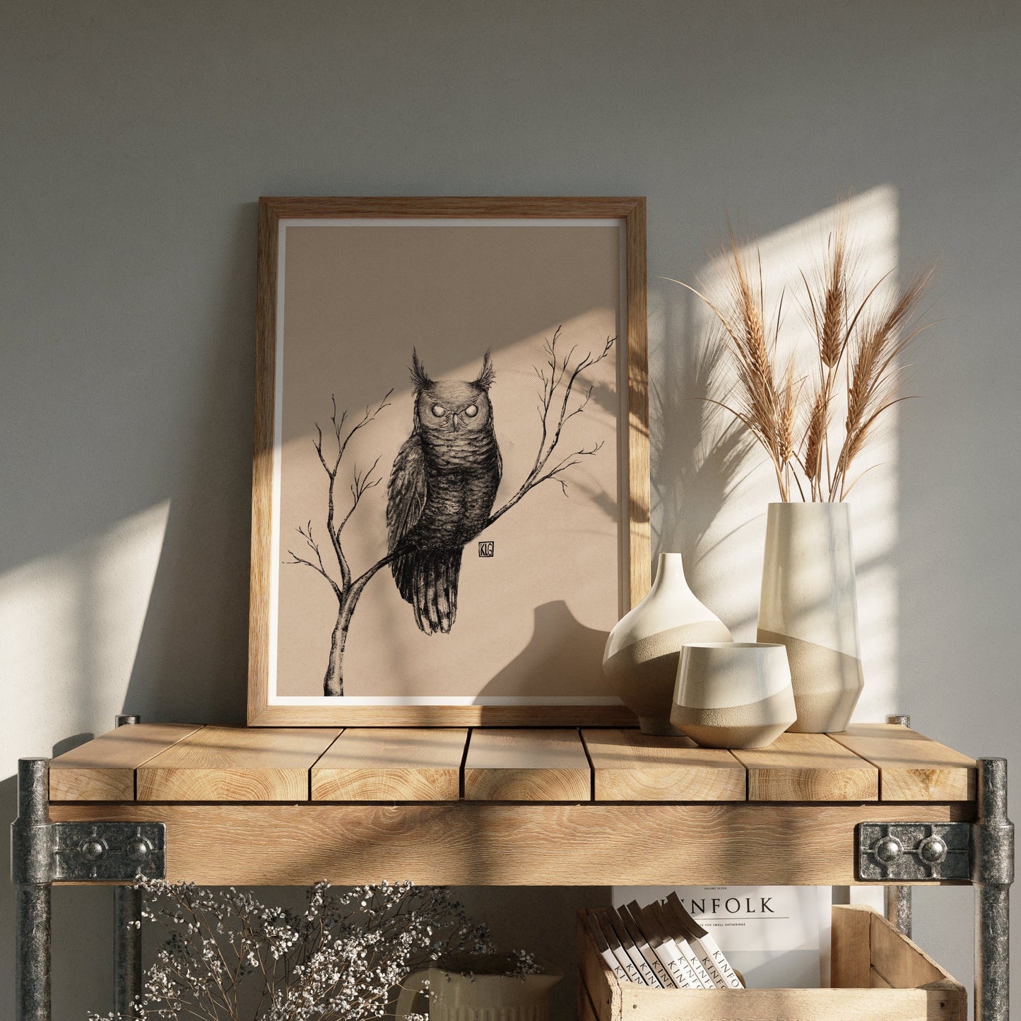 Ominous Owl Art Print