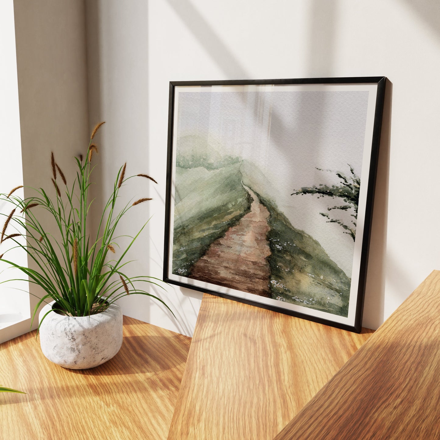 Along The Path Art Print