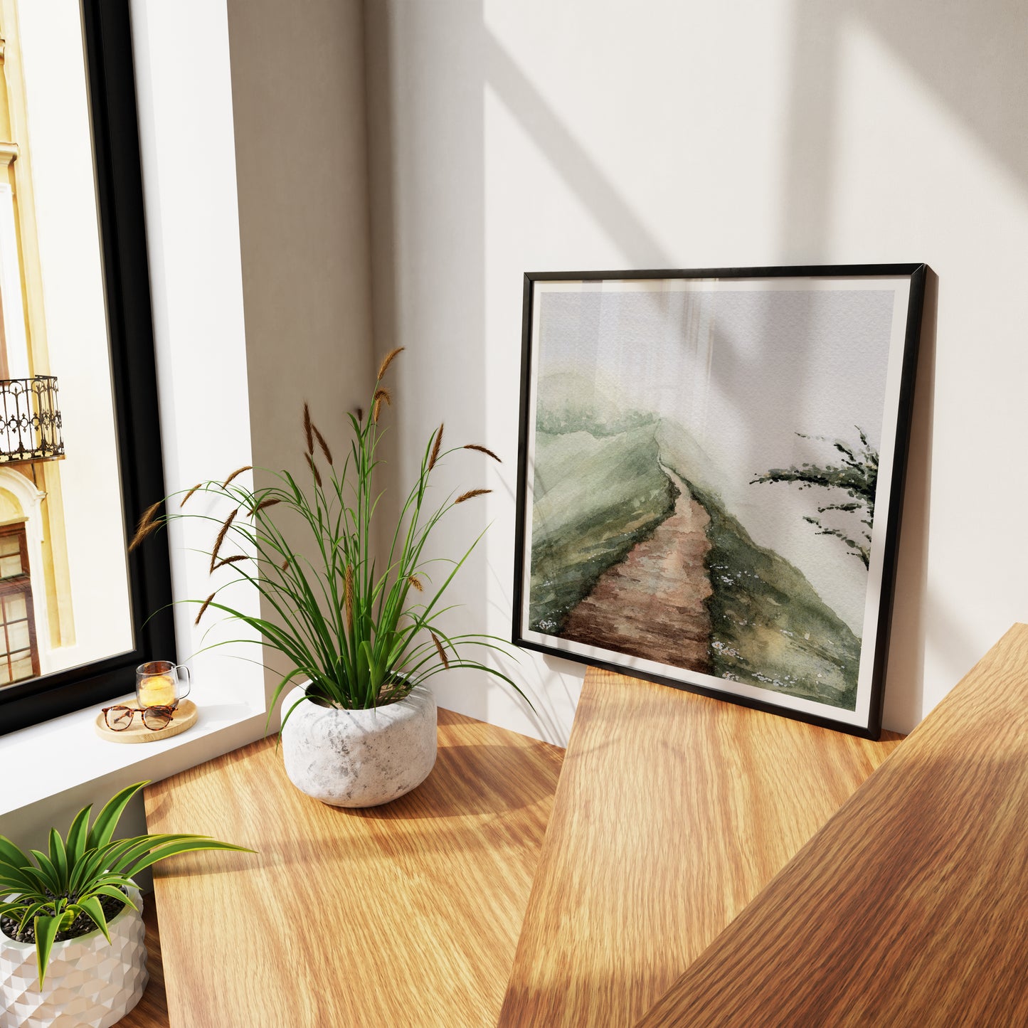 Along The Path Art Print