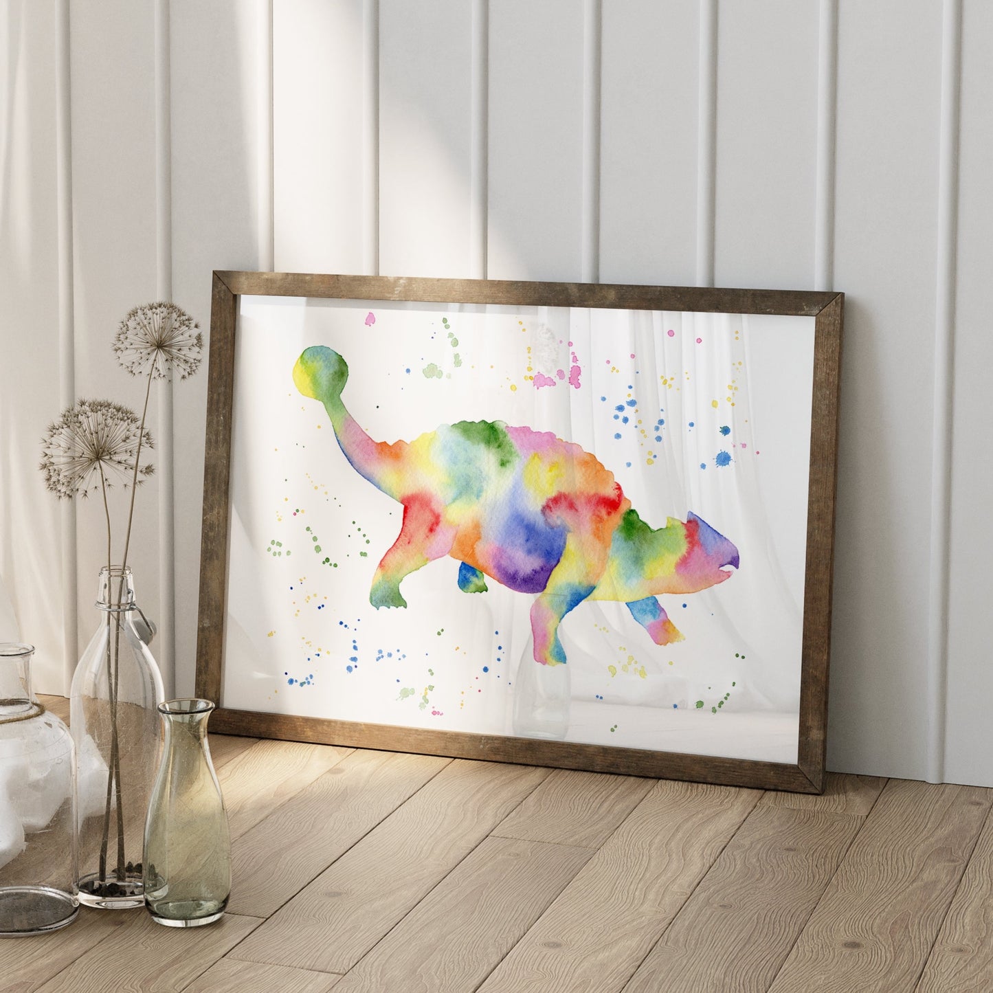 Rainbow Ankylosaurus Print