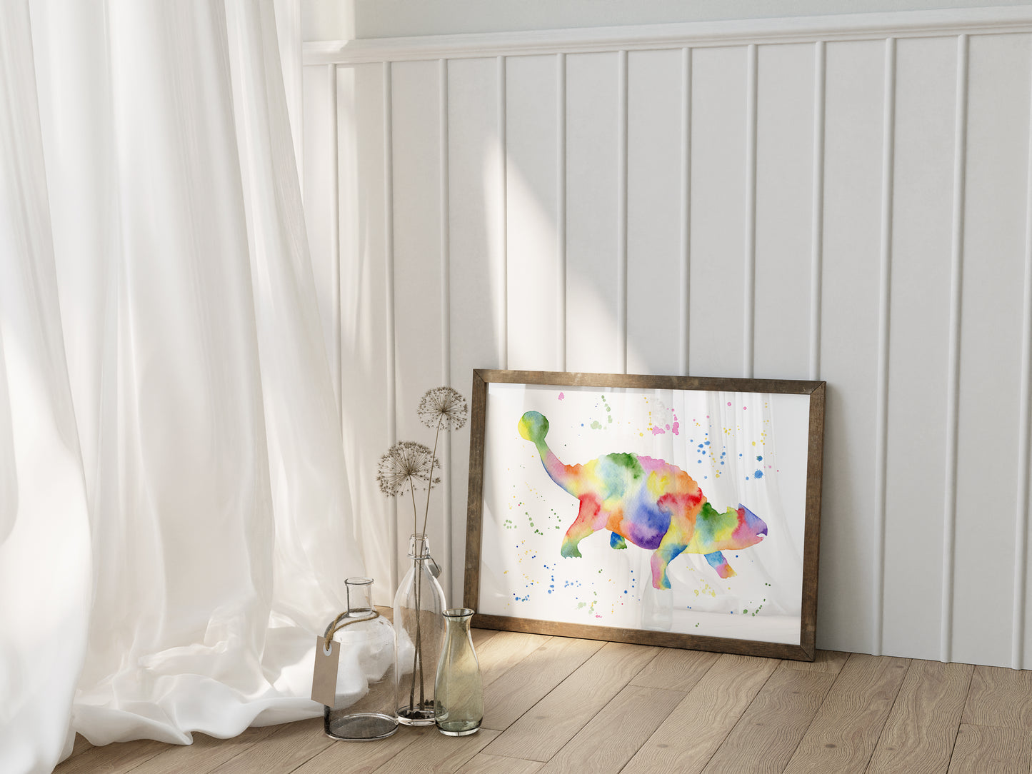 Rainbow Ankylosaurus Print