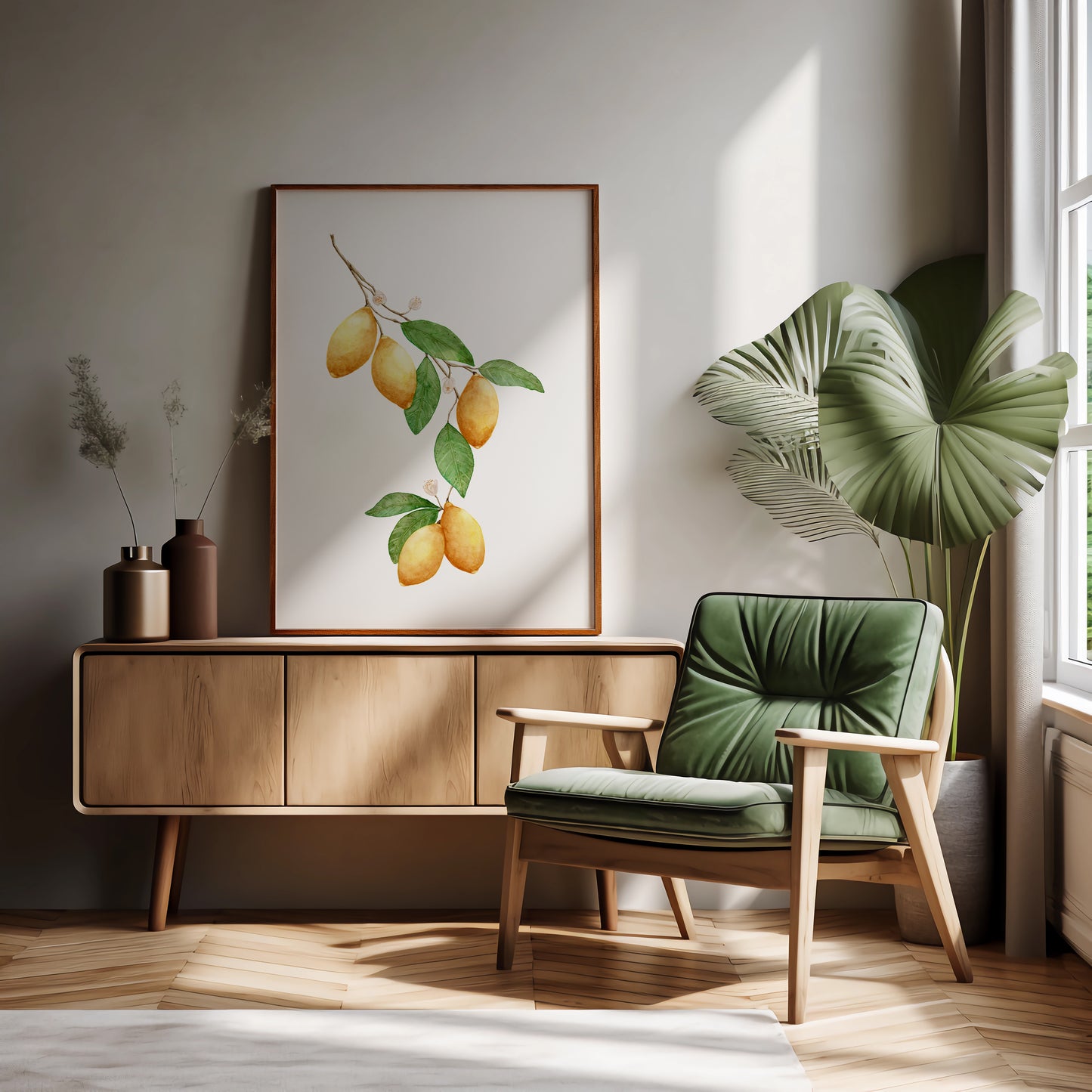 Botanical Lemon Art Print