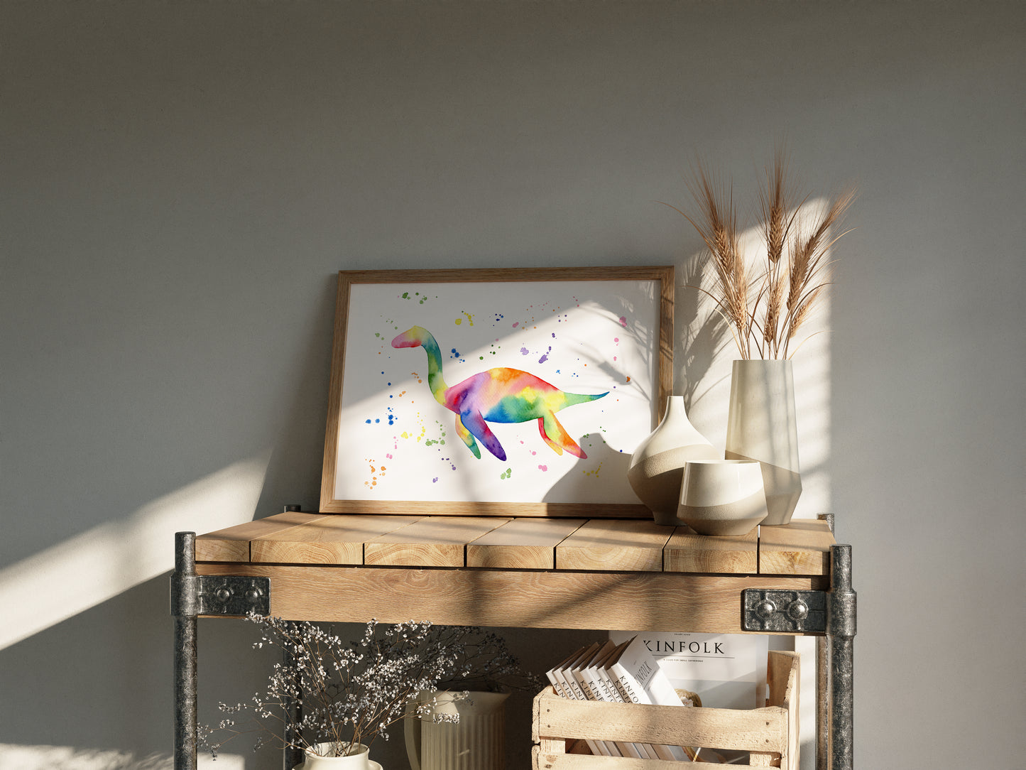 Rainbow Plesiosaurus Print