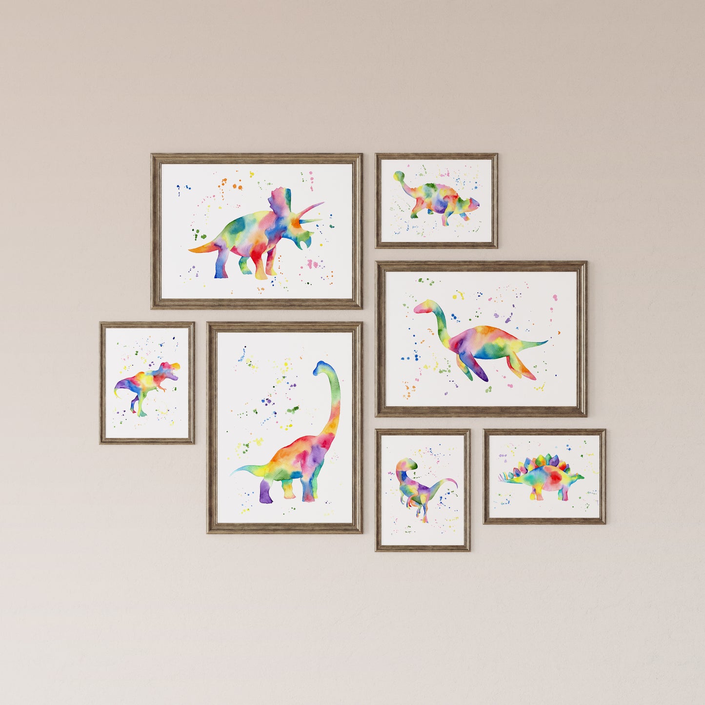 Rainbow Plesiosaurus Print