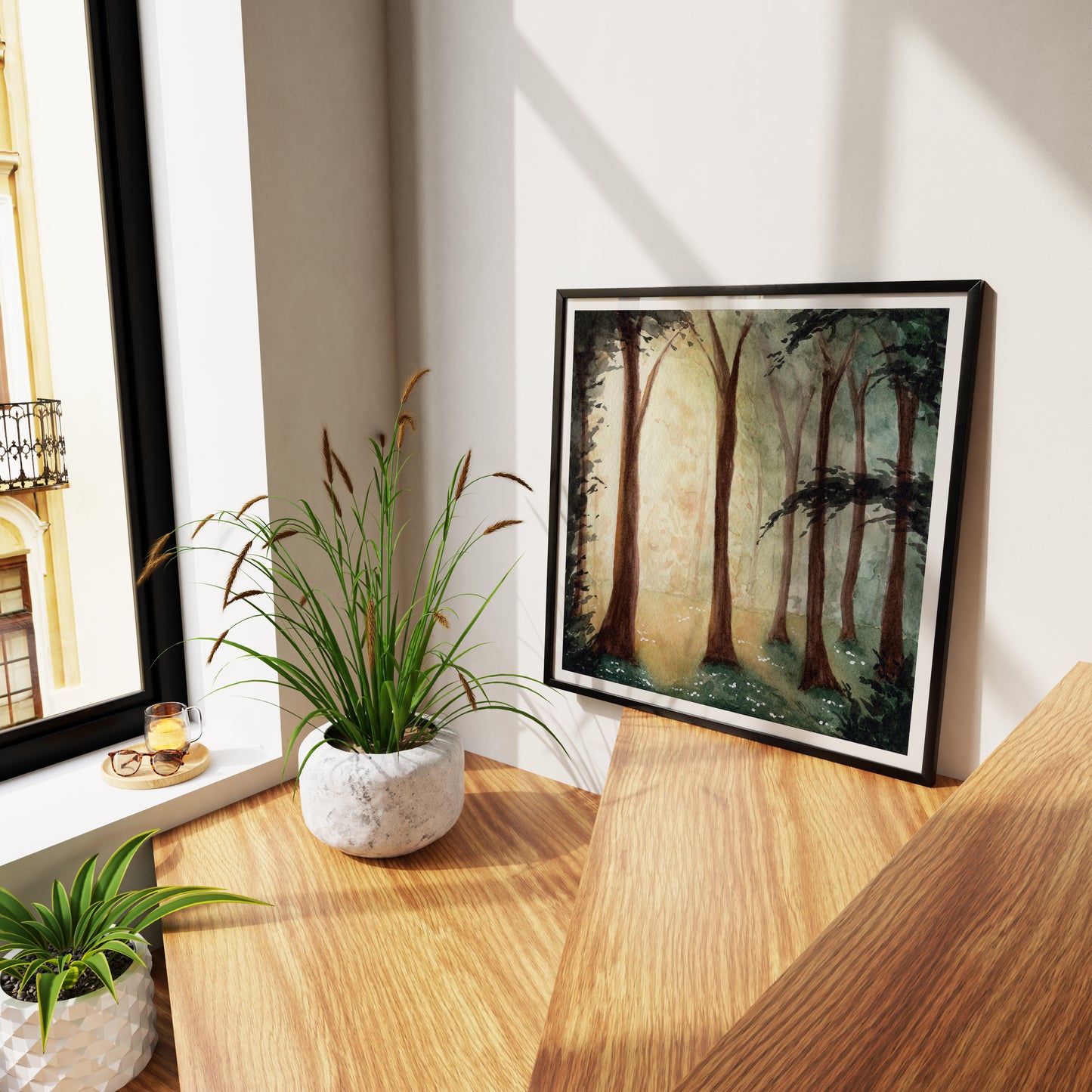 Sunrise Forest Art Print