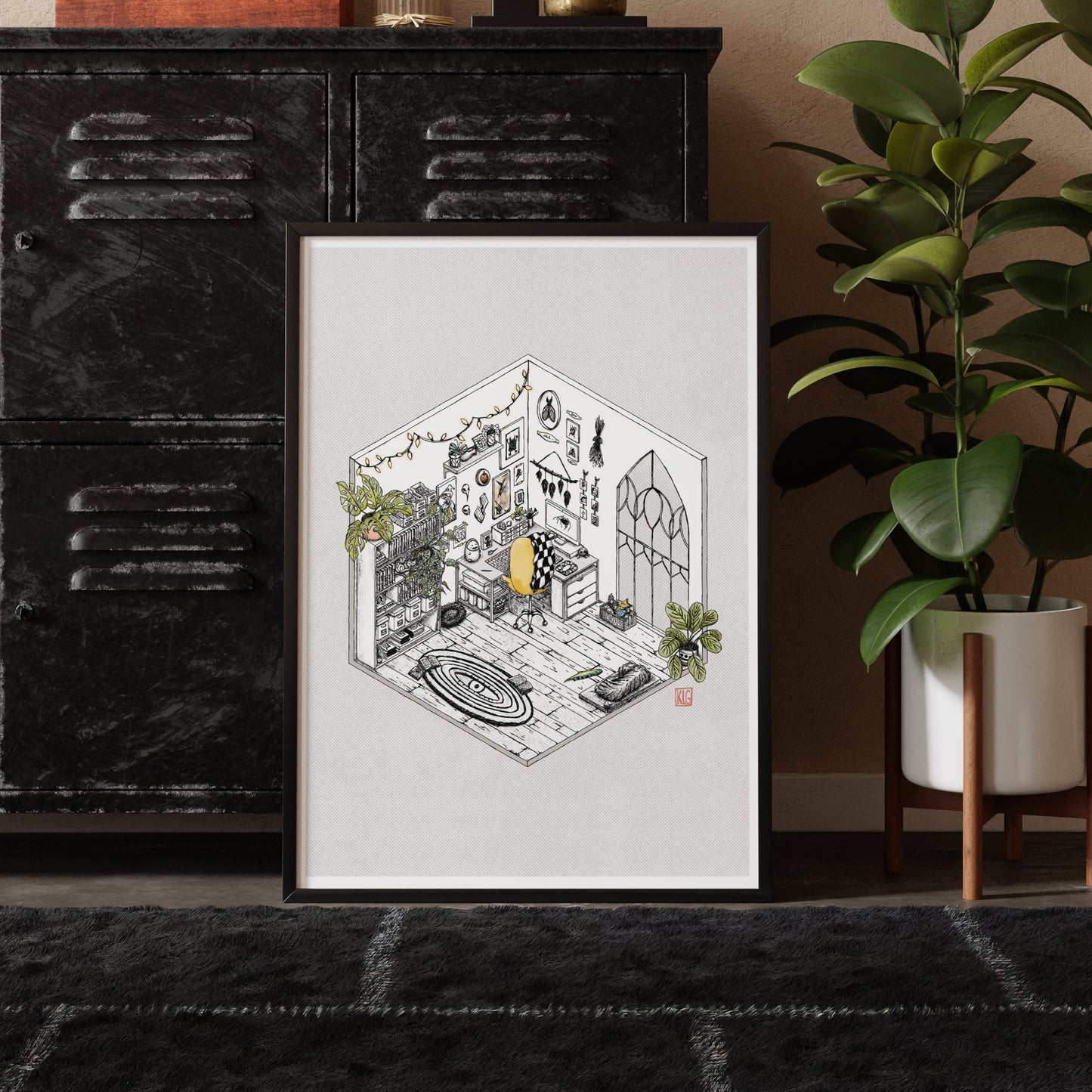 Werecat "Where's Cat?" Art Print