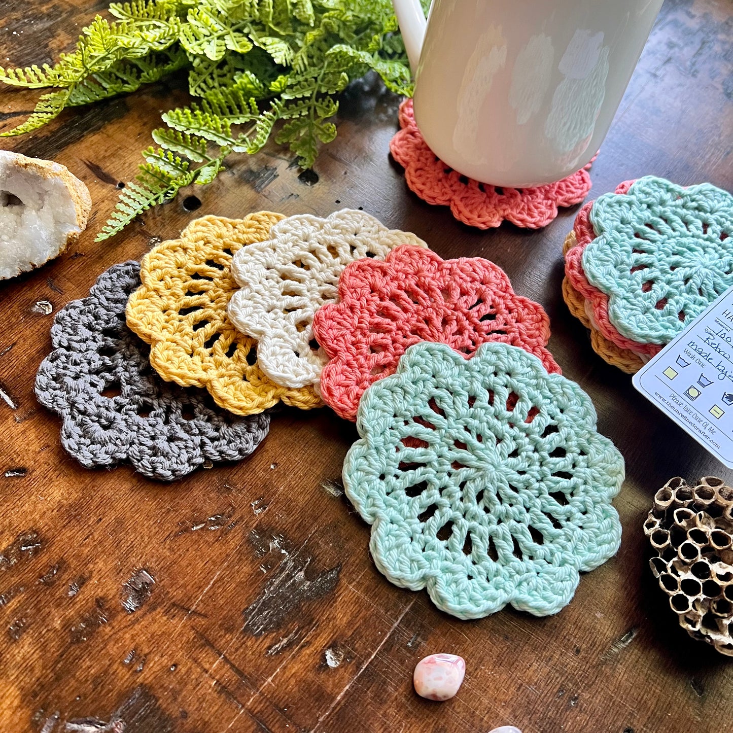 Farmhouse Coaster Set | Retro Palette