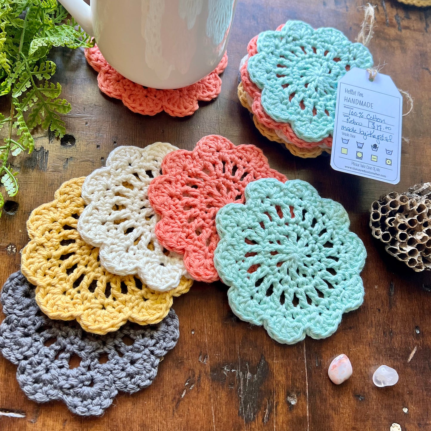 Farmhouse Coaster Set | Retro Palette