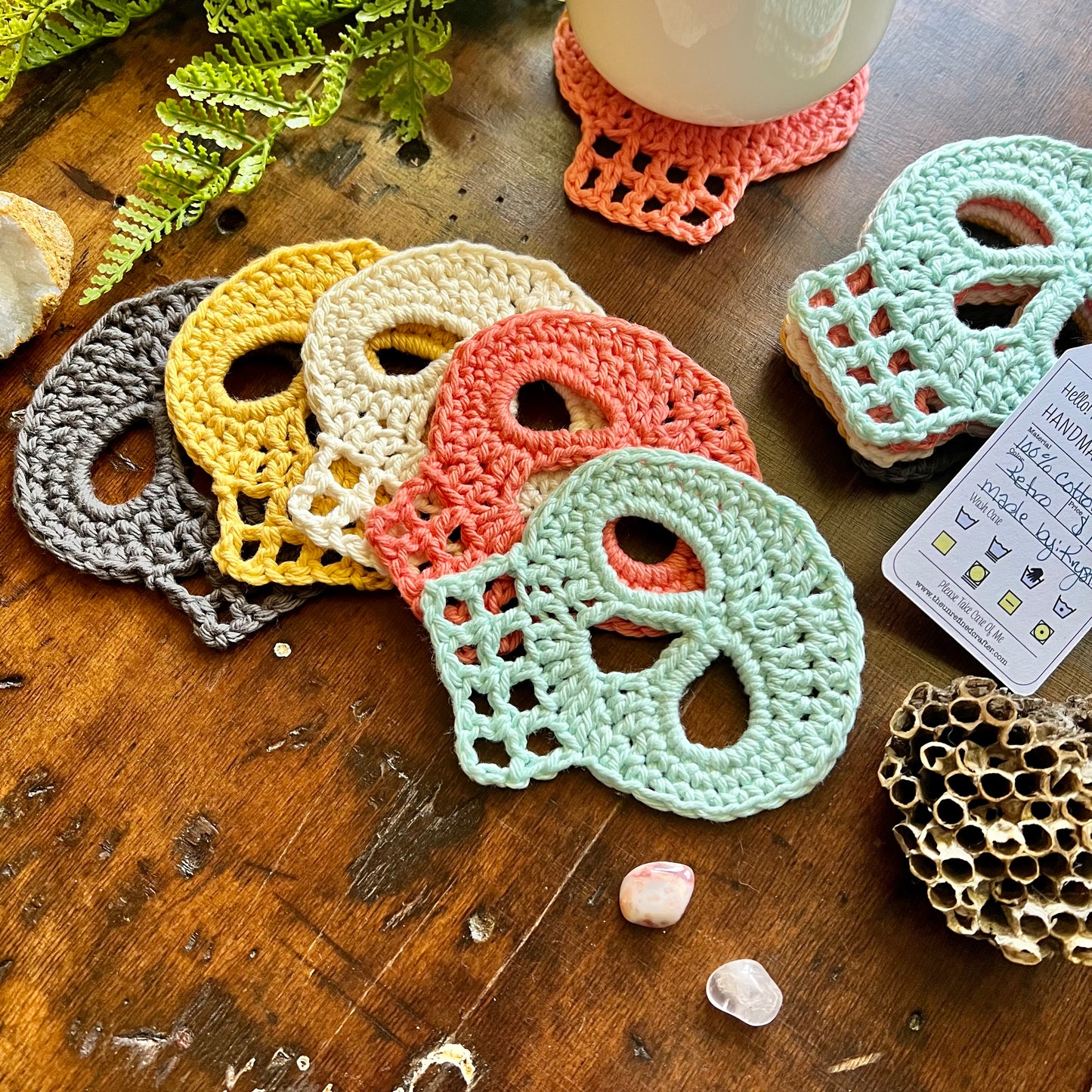 Skull Coaster Set | Retro Palette