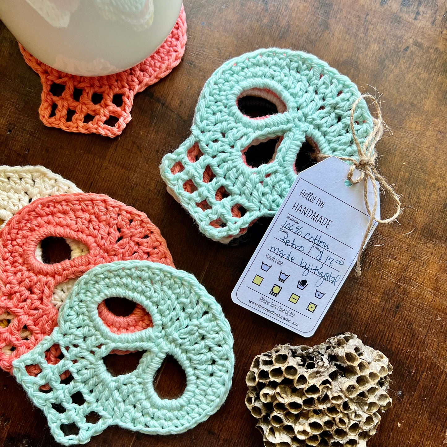 Skull Coaster Set | Retro Palette