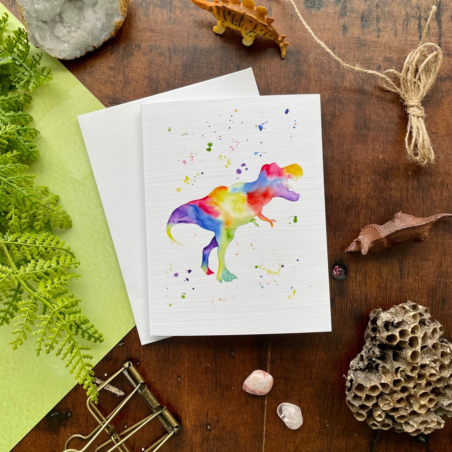Rainbow Dinosaur Card Set 1