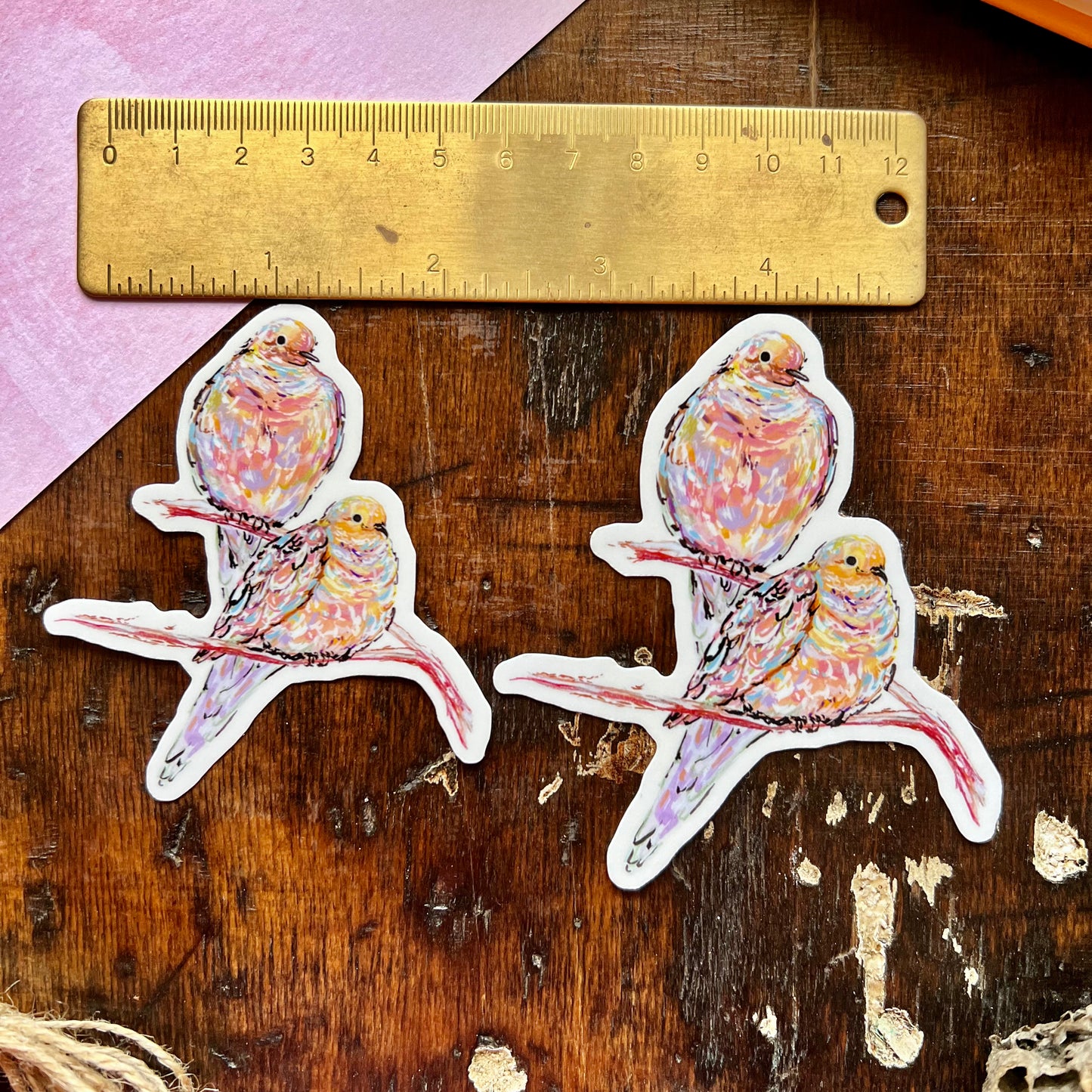 Mourning Doves Vinyl Sticker