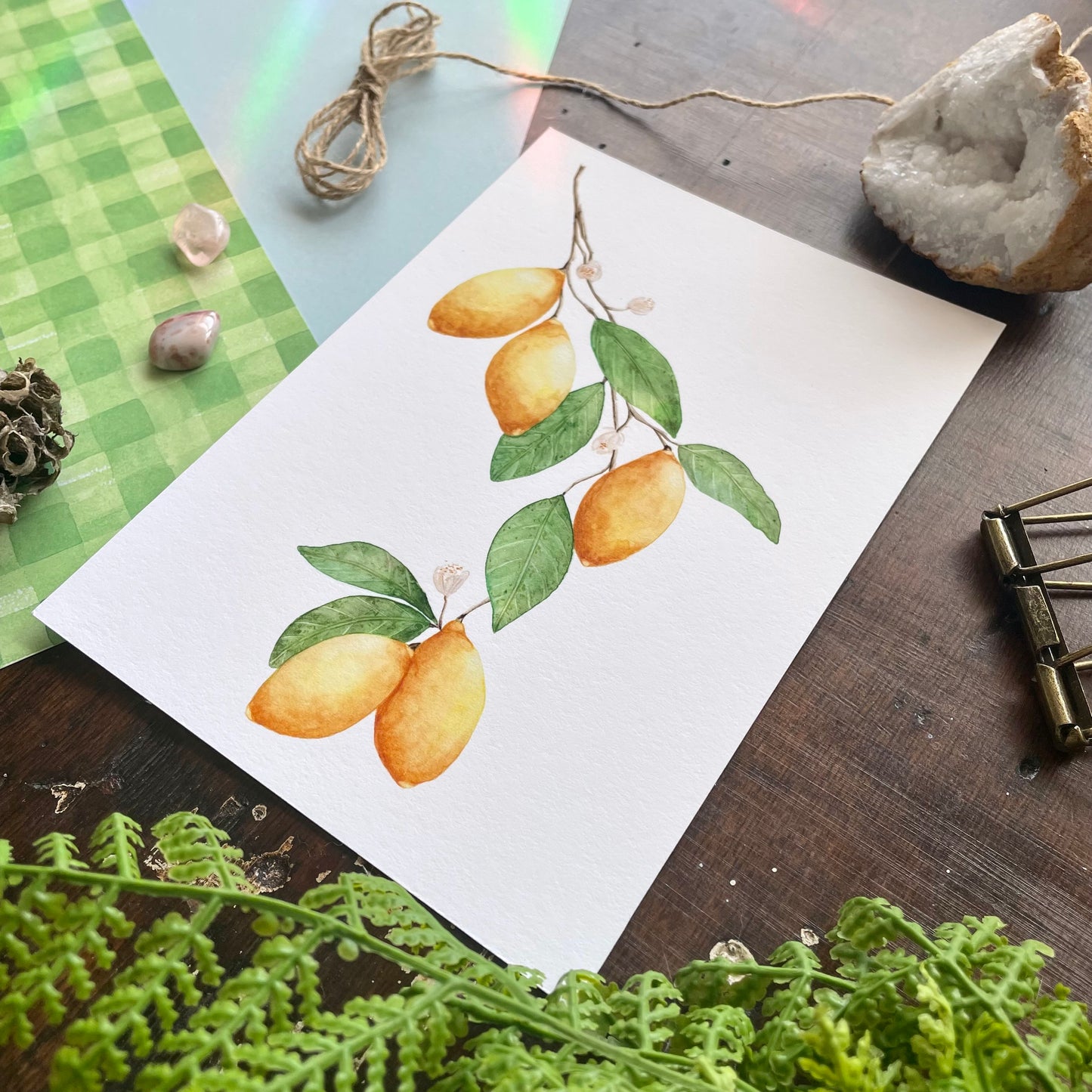 Botanical Lemon Art Print