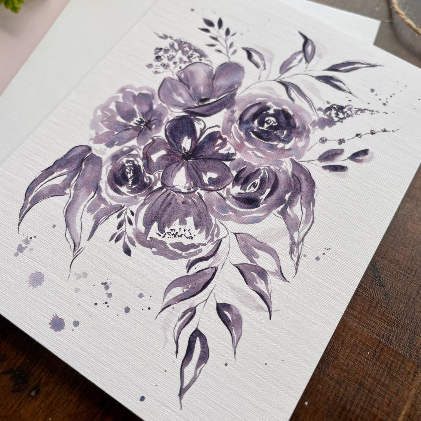 Floral Watercolor Card