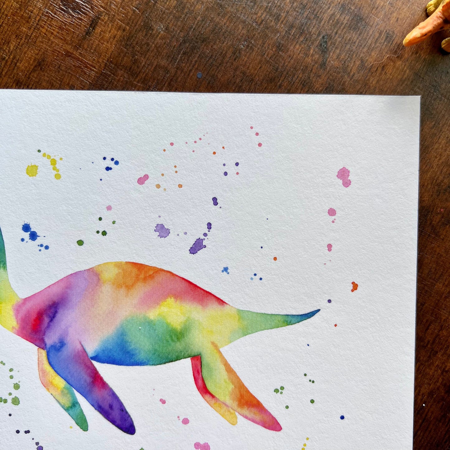 Rainbow Plesiosaurus Print