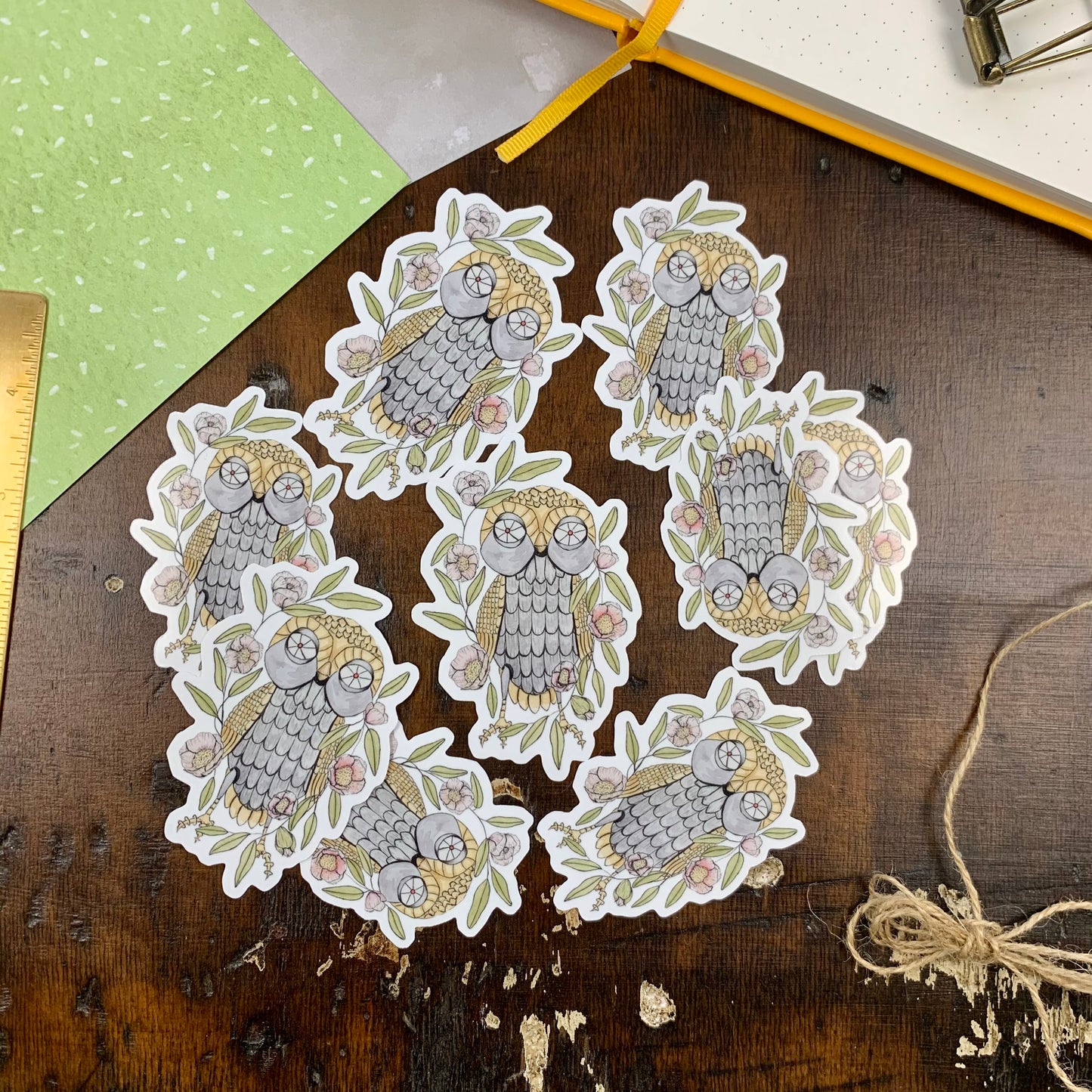Bubo the Owl Vinyl Sticker
