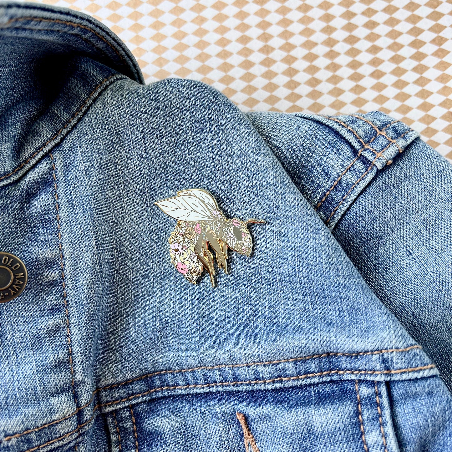 Floral Bee Enamel Pin